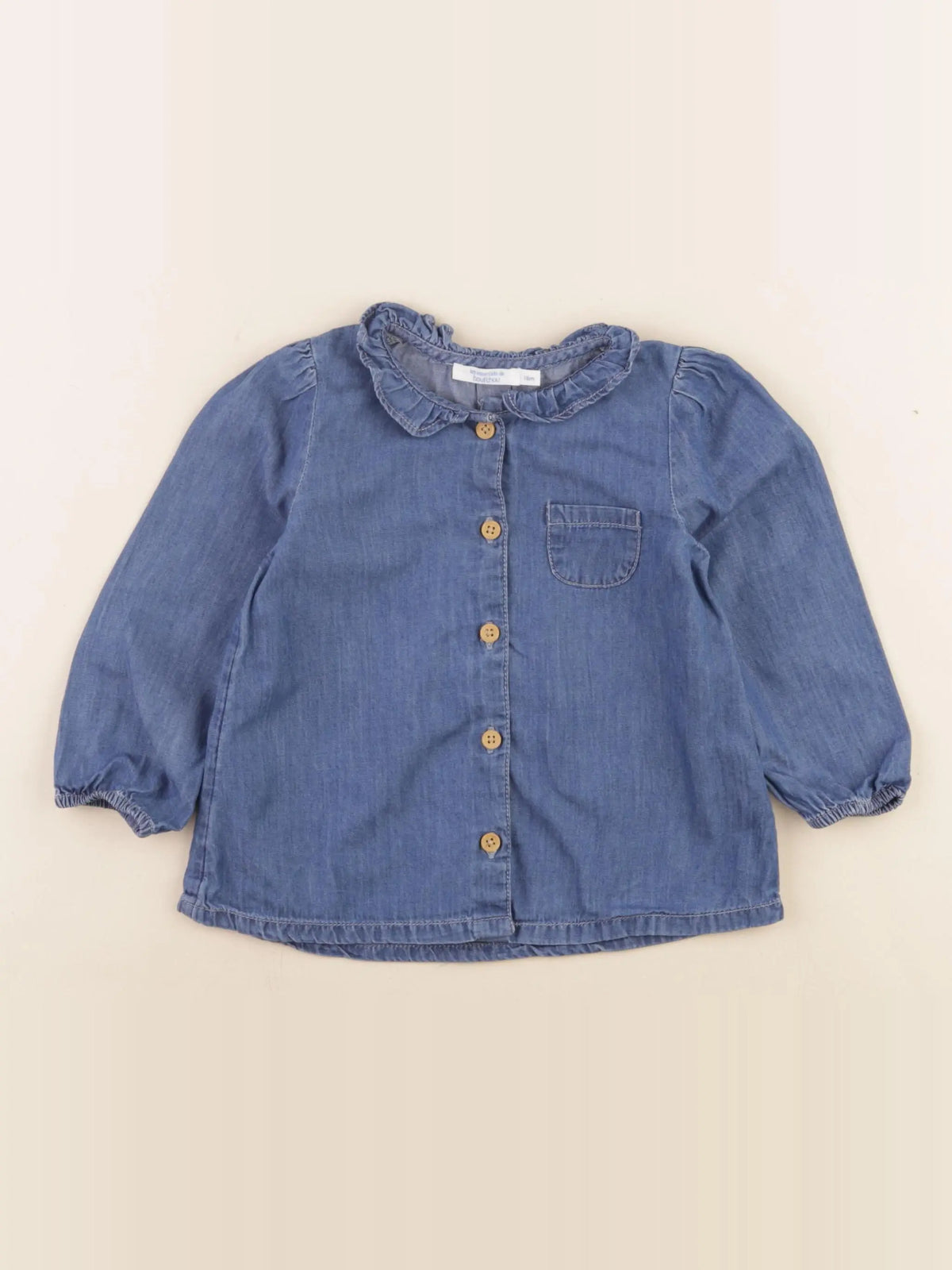 Boutchou - blouse bleu - 18 mois