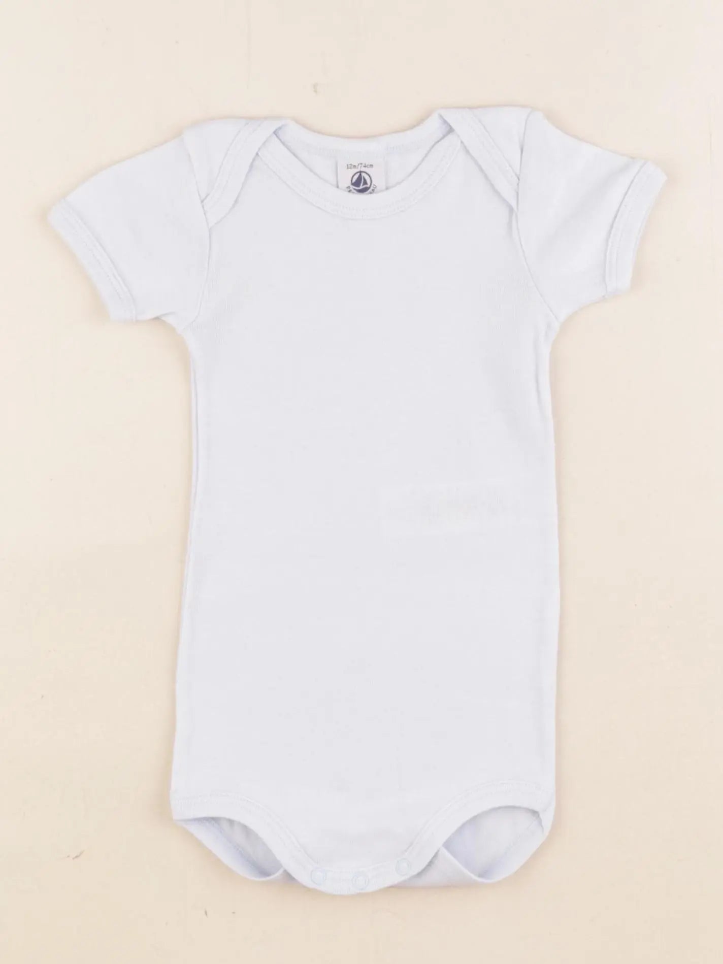 Petit Bateau - body bleu - 12 mois