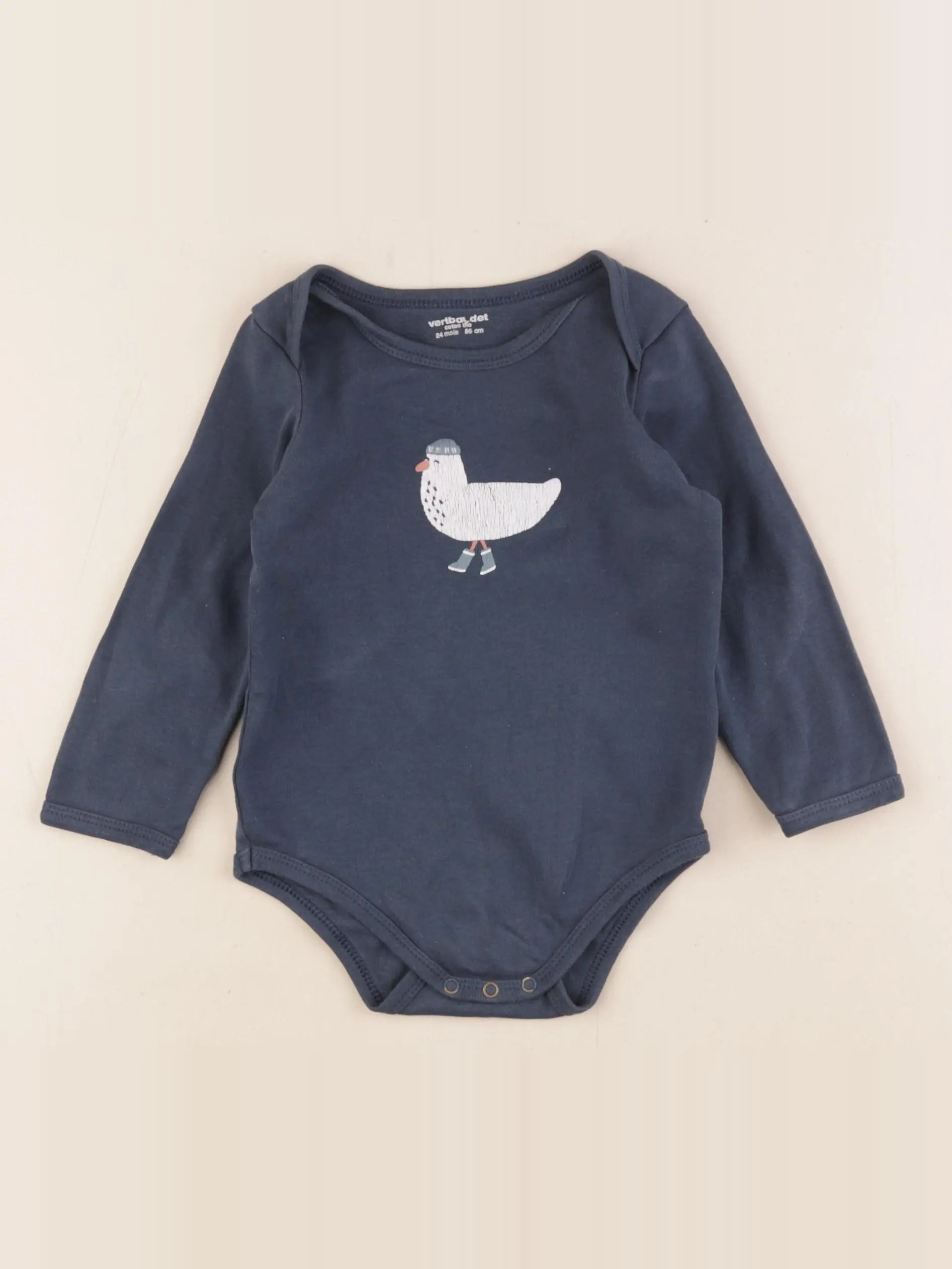 Vertbaudet - body bleu - 24 mois