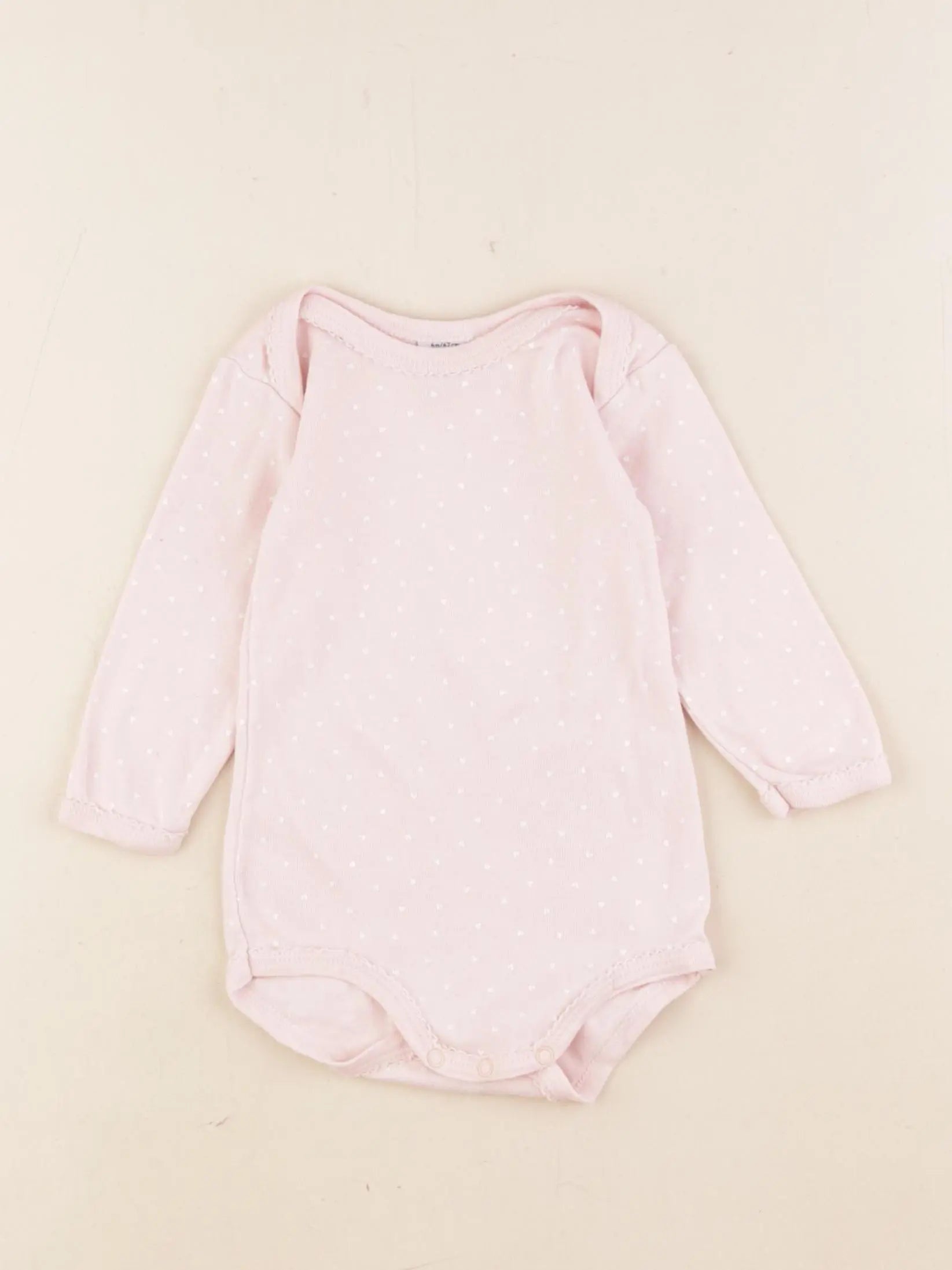 Petit Bateau - body rose - 6 mois
