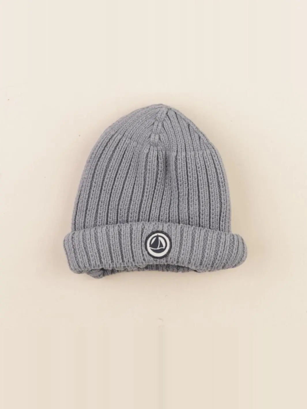 Petit Bateau - bonnet gris - 3/6 mois