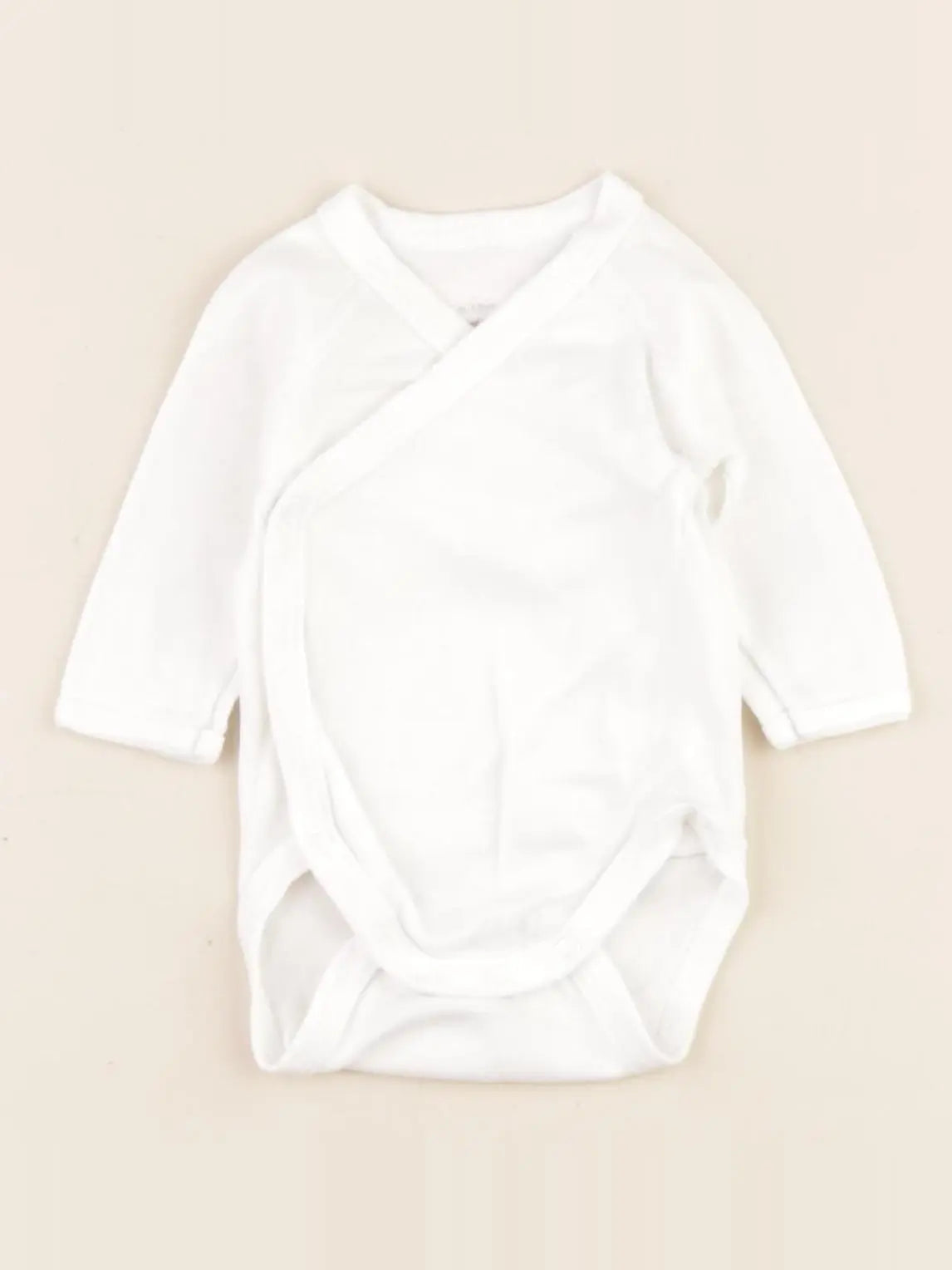 Petit Bateau - body blanc - 0 mois
