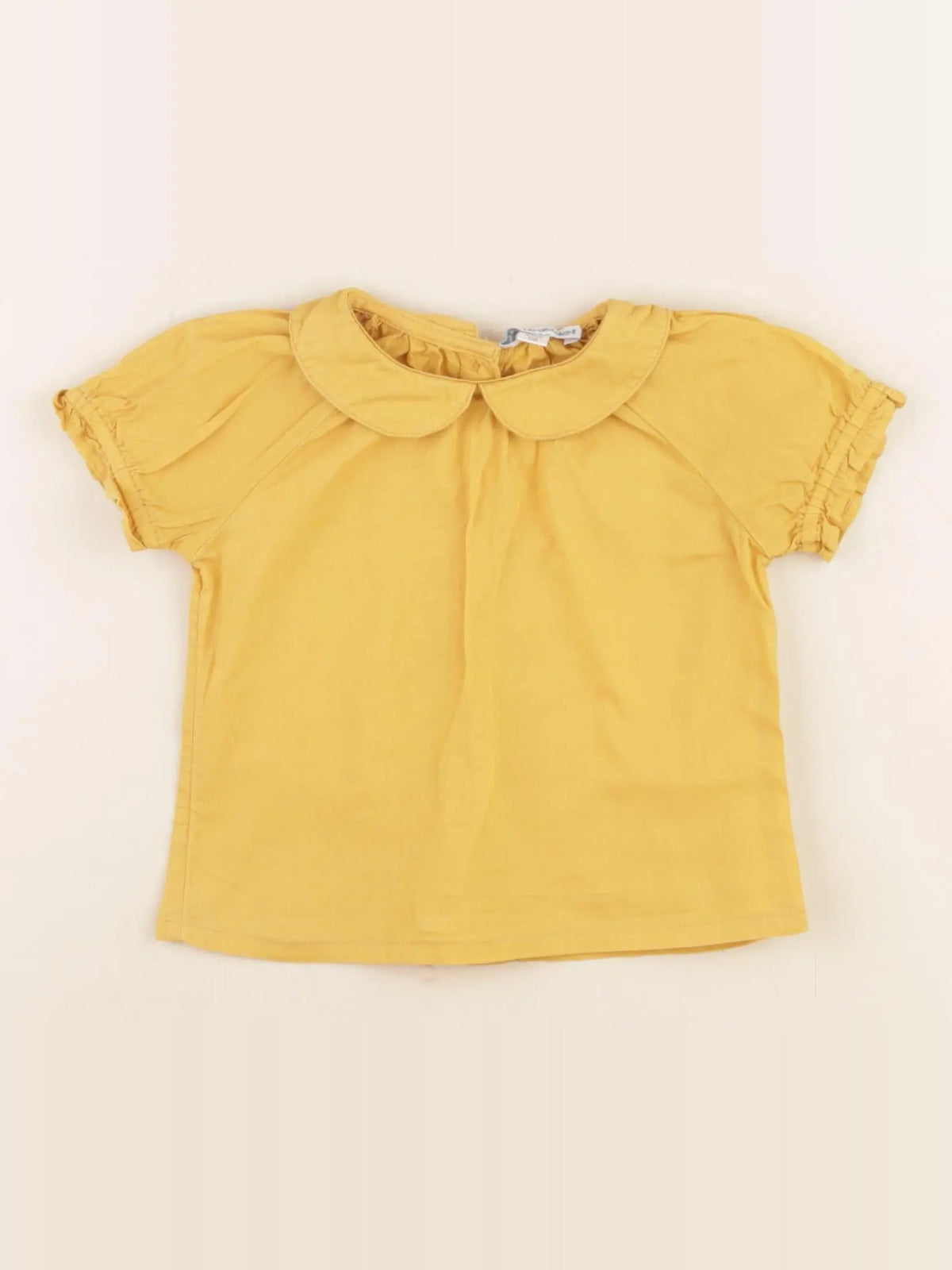 Vertbaudet - blouse jaune - 6 mois