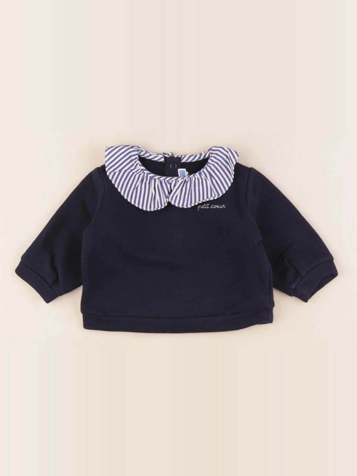 Jacadi - sweat bleu - 6 mois