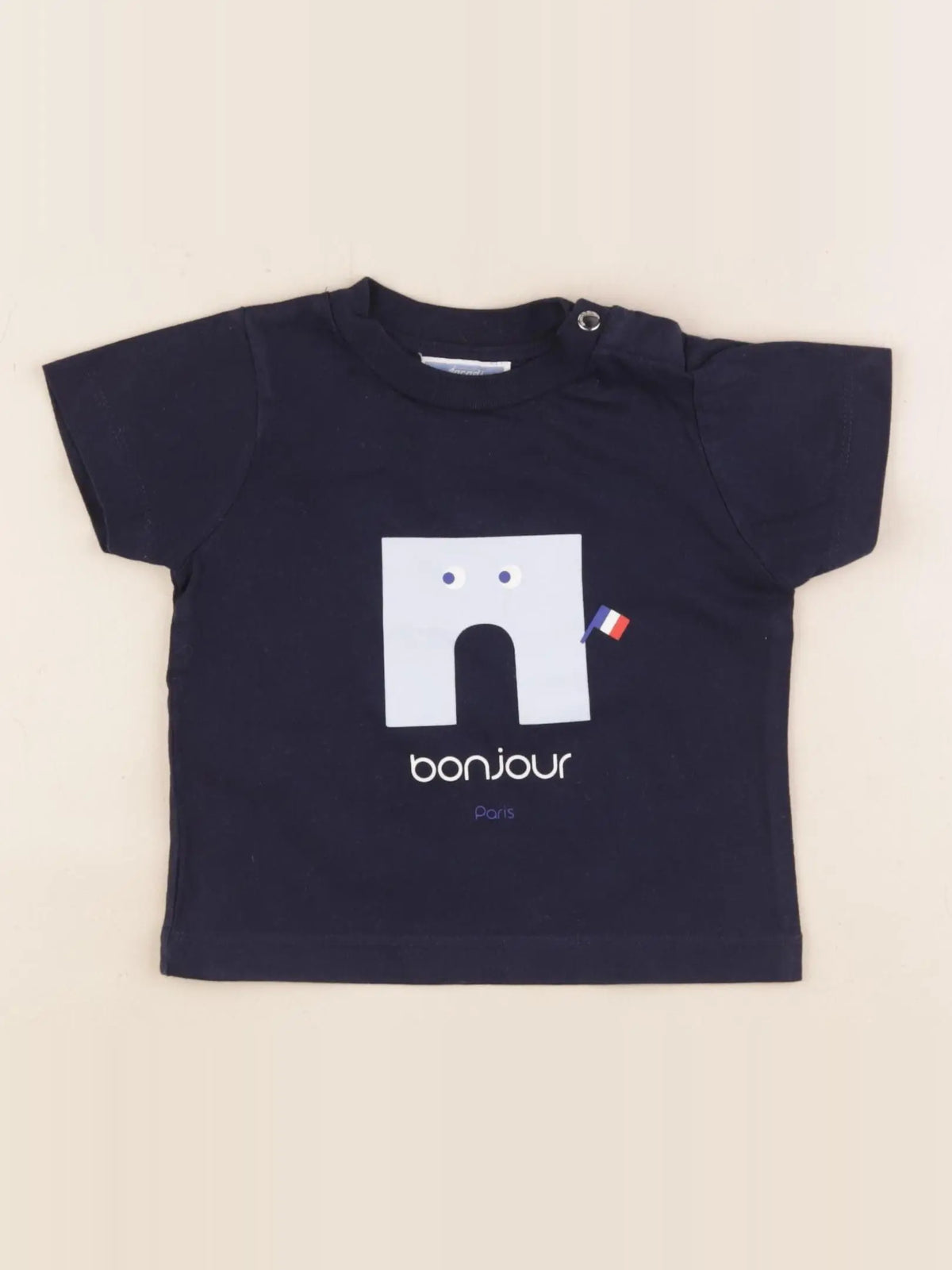 Jacadi - tee-shirt bleu - 12 mois