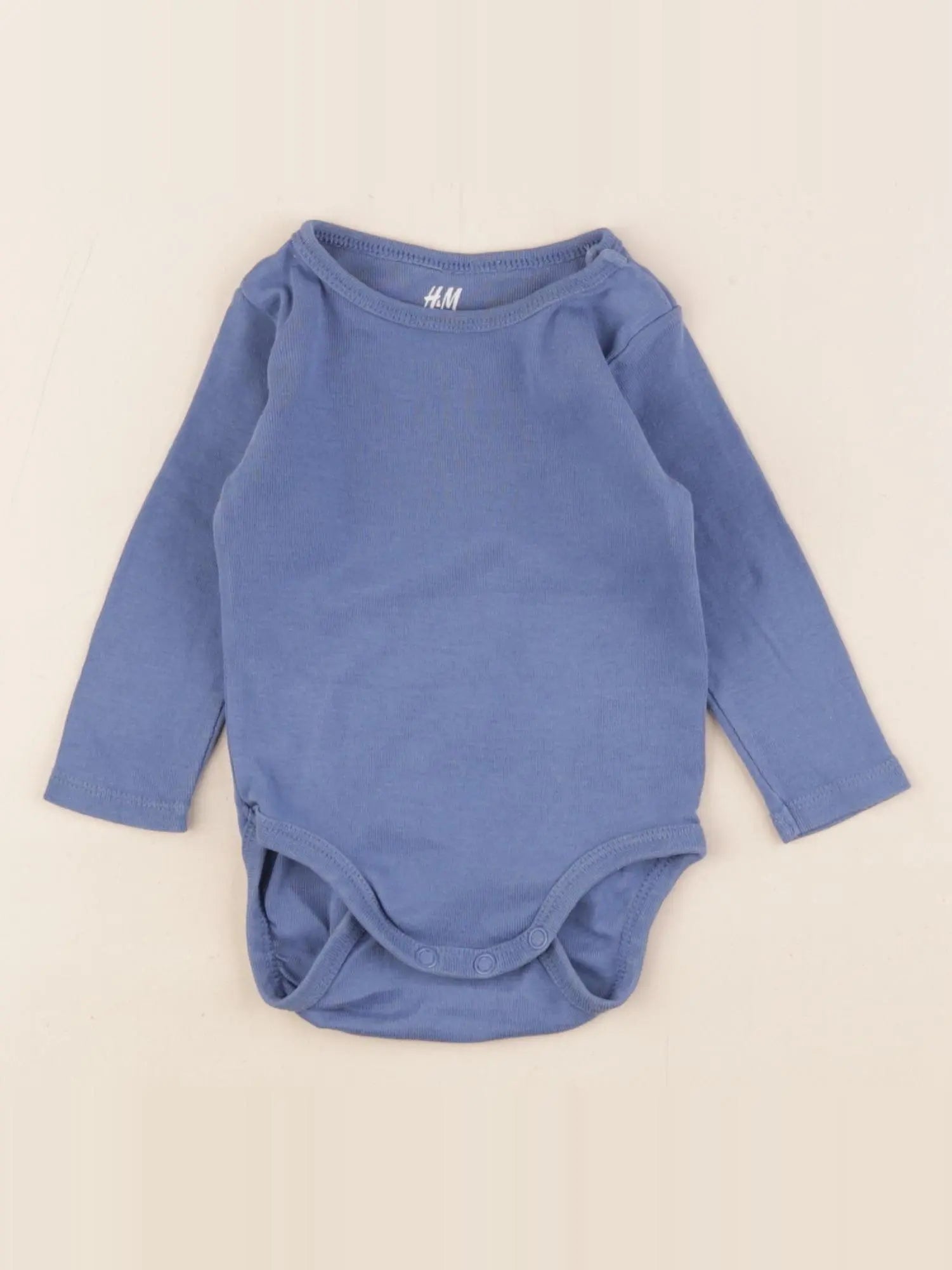 H&M - body bleu - 2/4 mois
