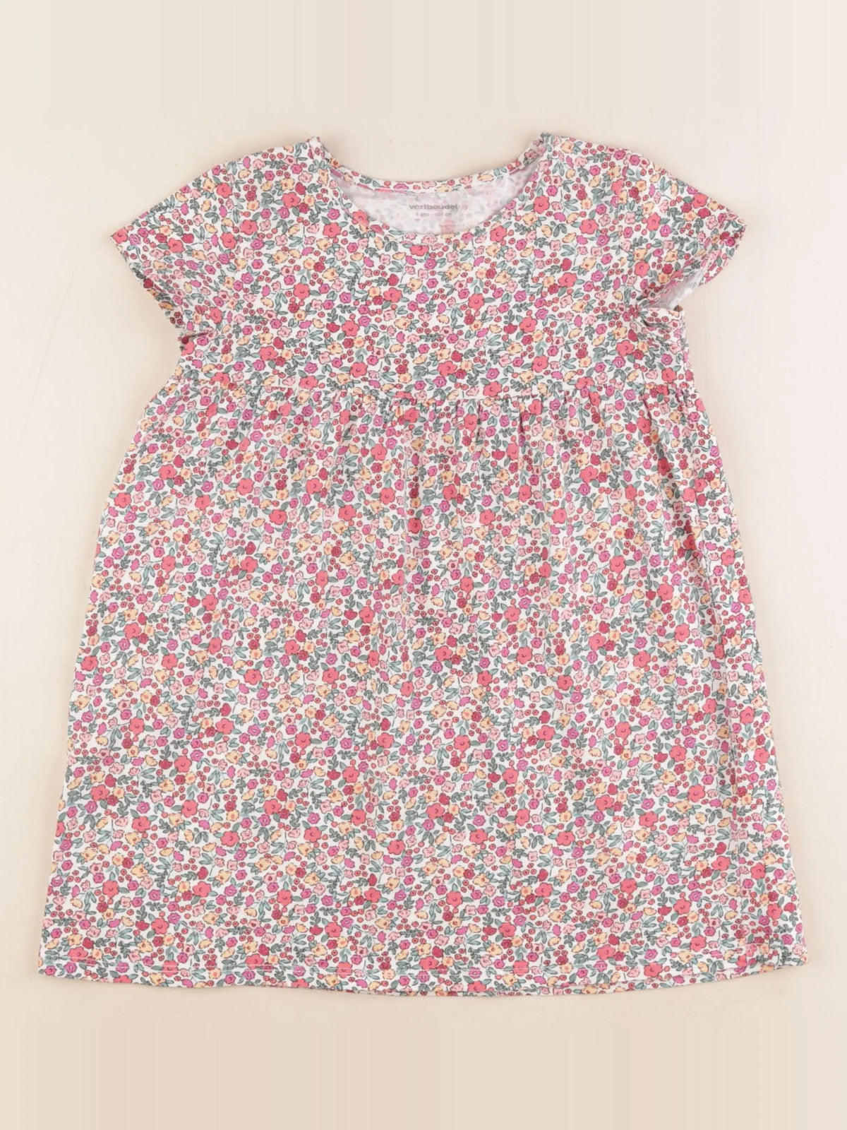 Vertbaudet - robe multicolore - 4 ans