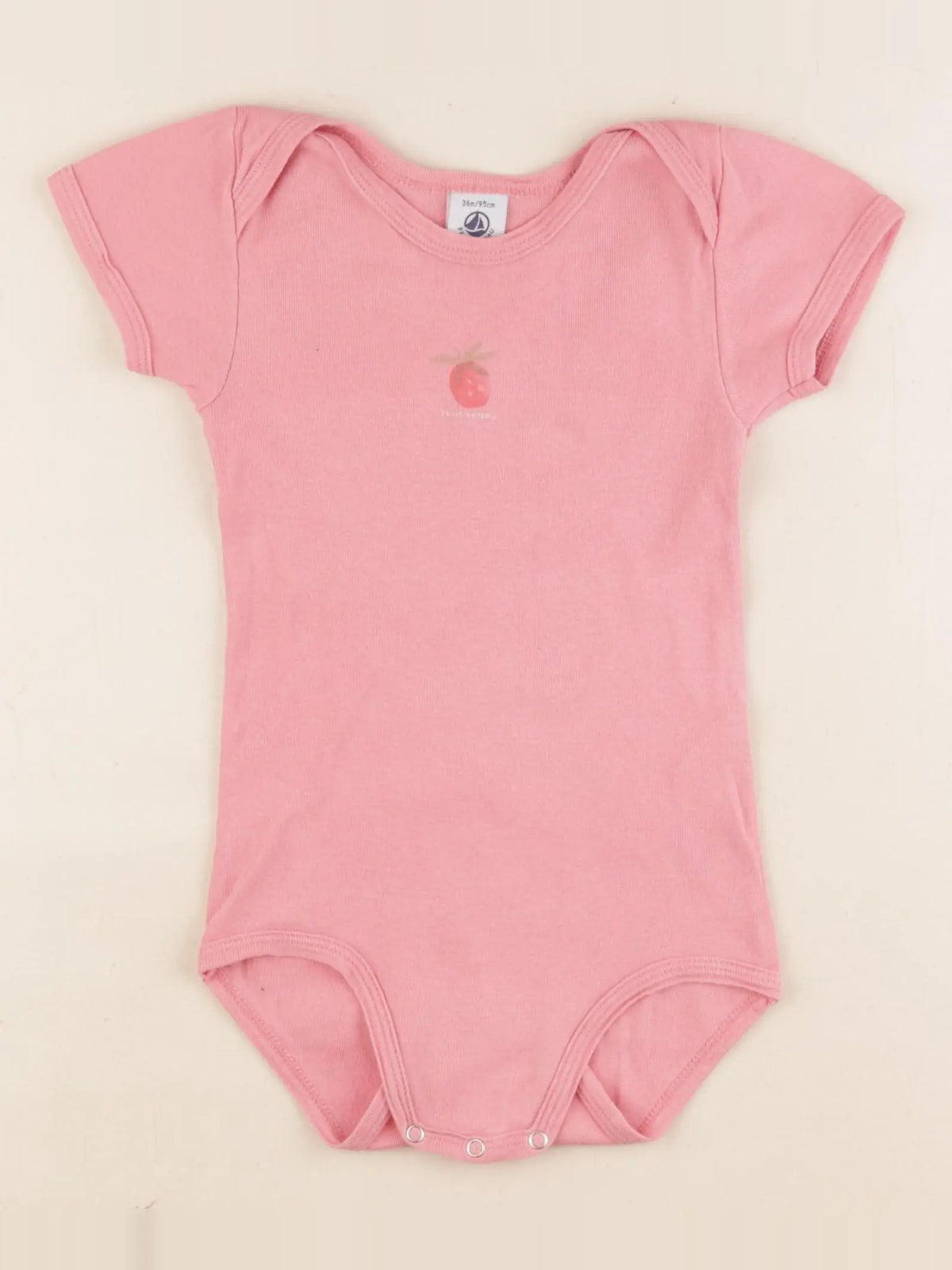 Petit Bateau - body rose - 36 mois