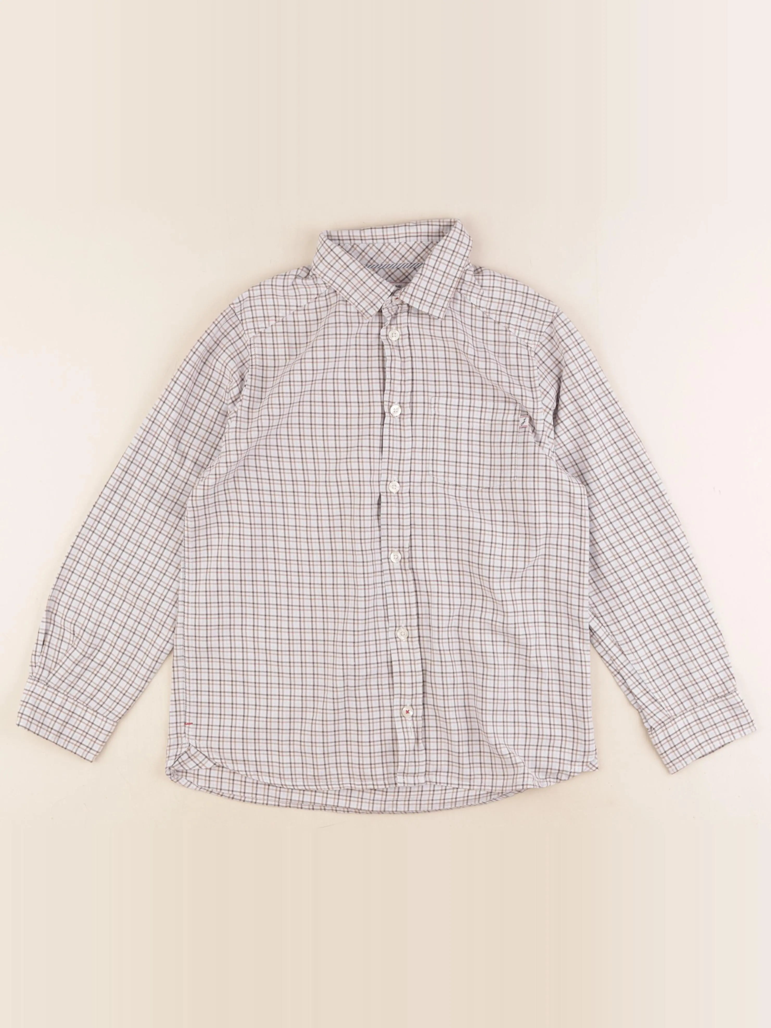 Jacadi - chemise marron, bleu - 10 ans