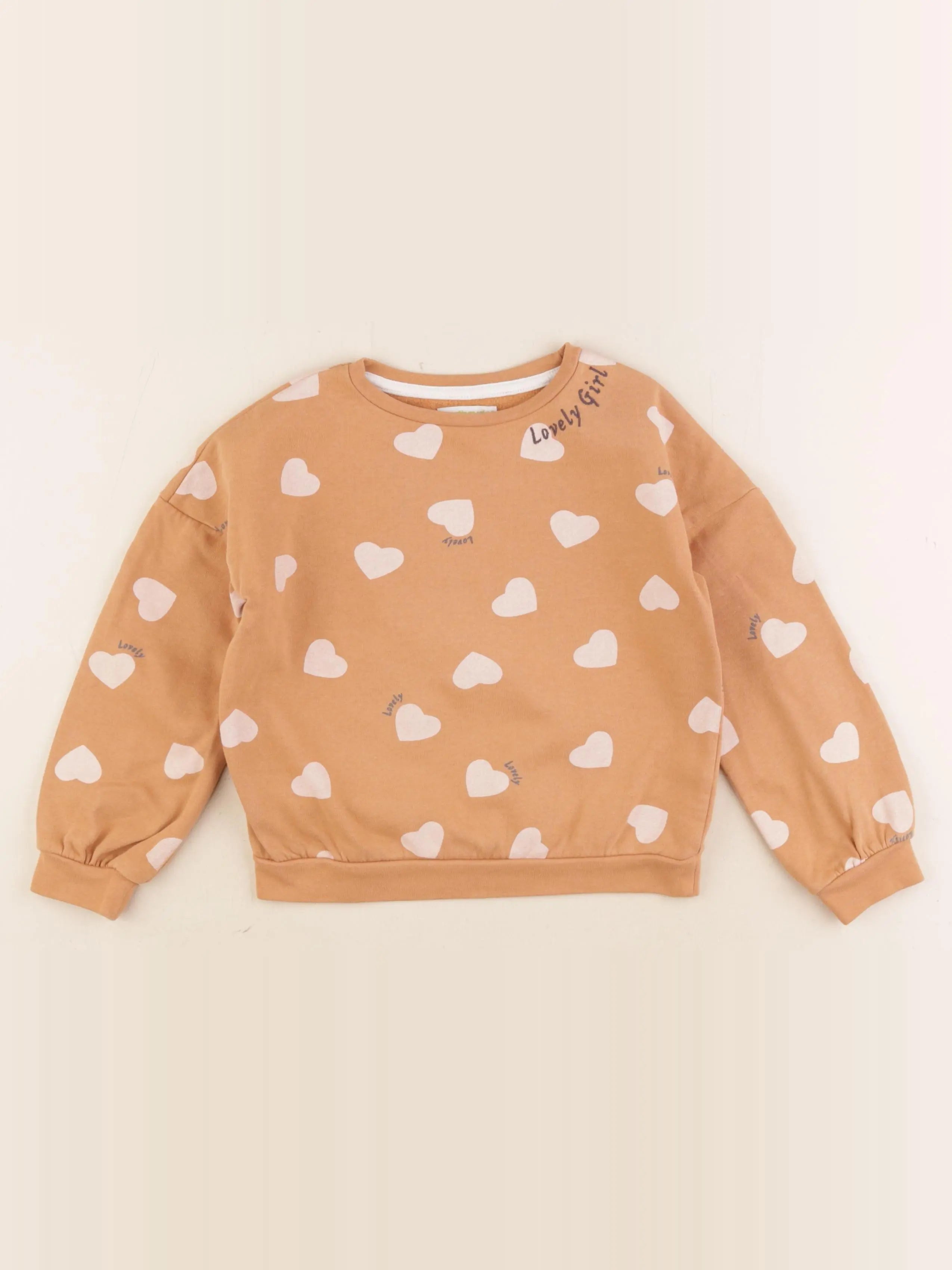 Vertbaudet - sweat jaune - 5 ans
