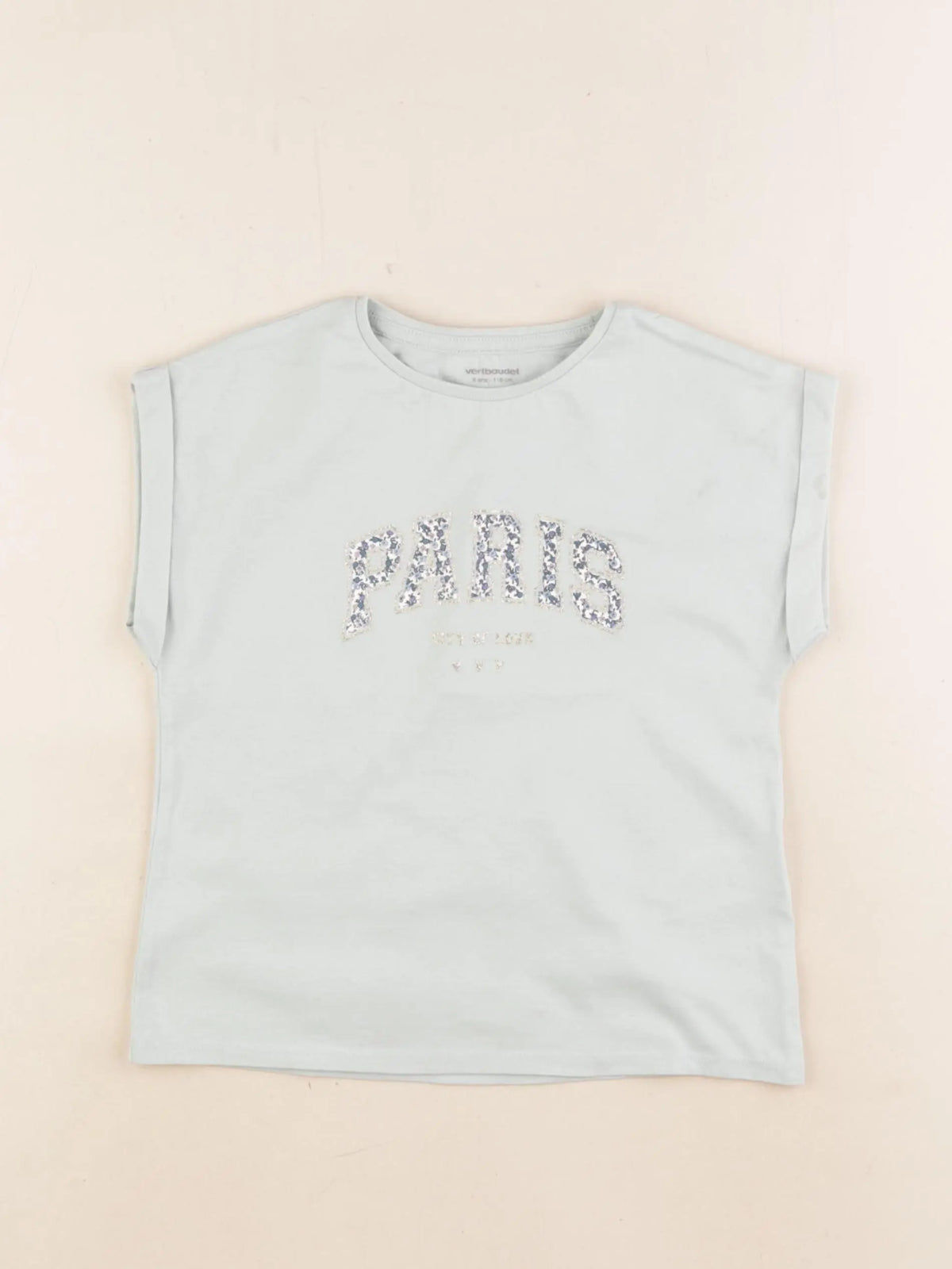Vertbaudet - tee-shirt bleu - 5 ans