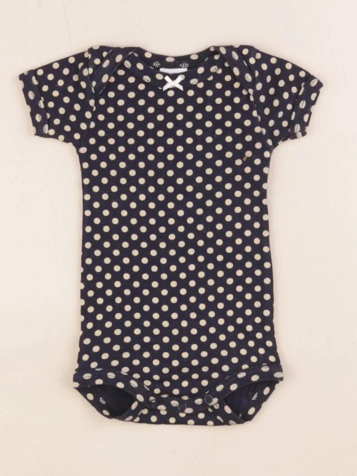 Petit Bateau - body bleu, jaune - 3 mois