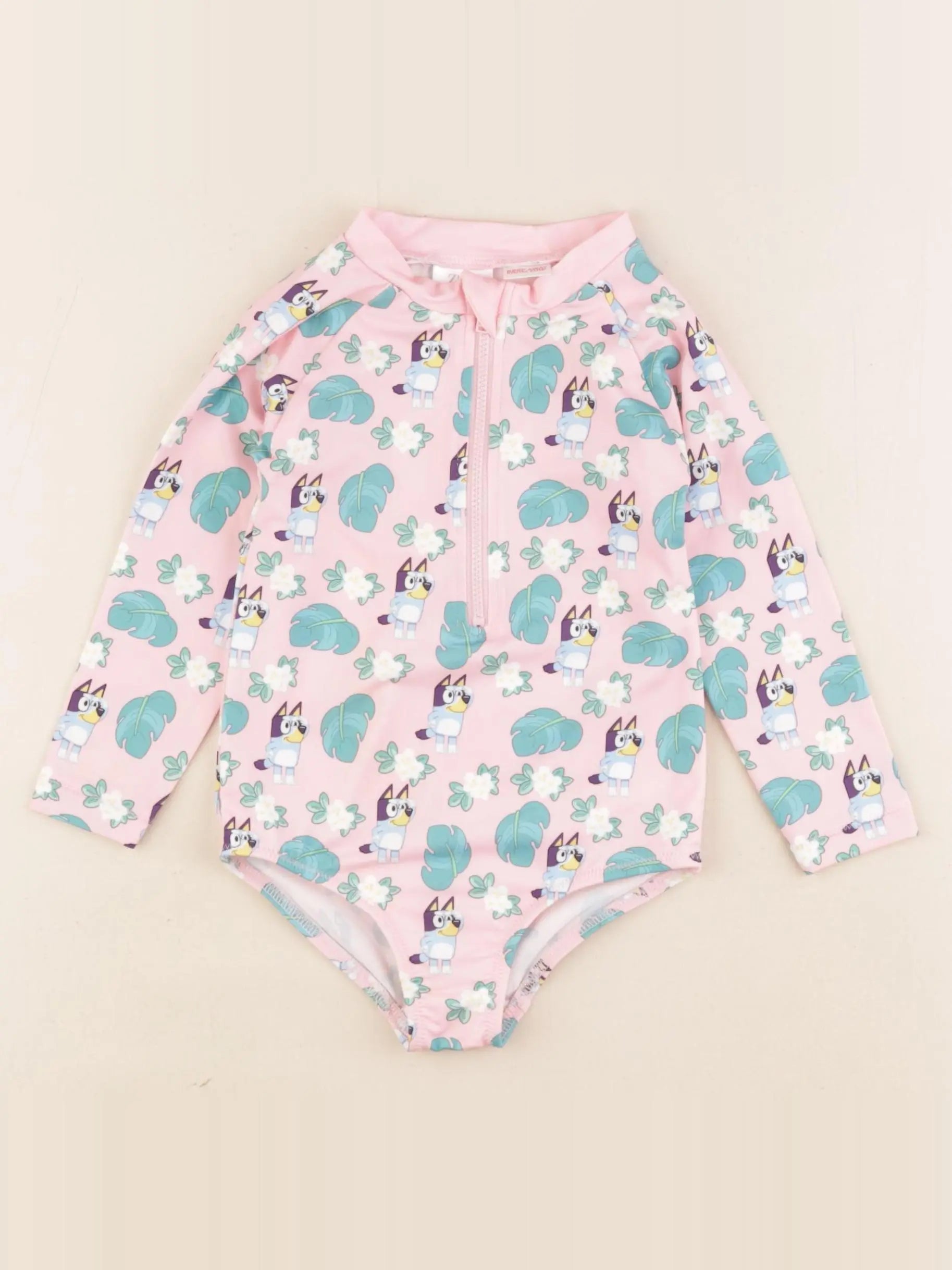 Zara - combi de bain rose - 12/24 mois