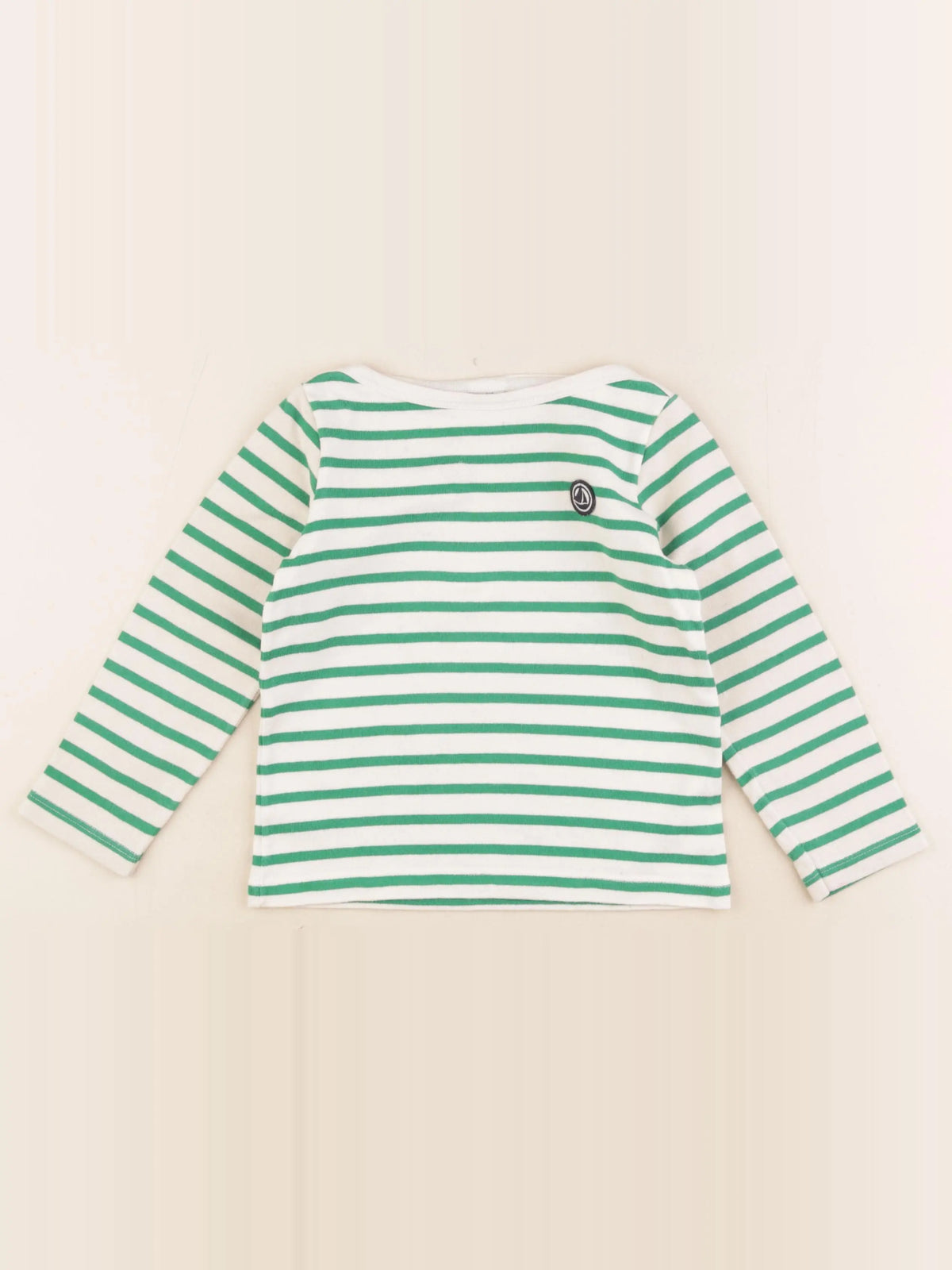 Petit Bateau - tee-shirt beige, vert - 5 ans