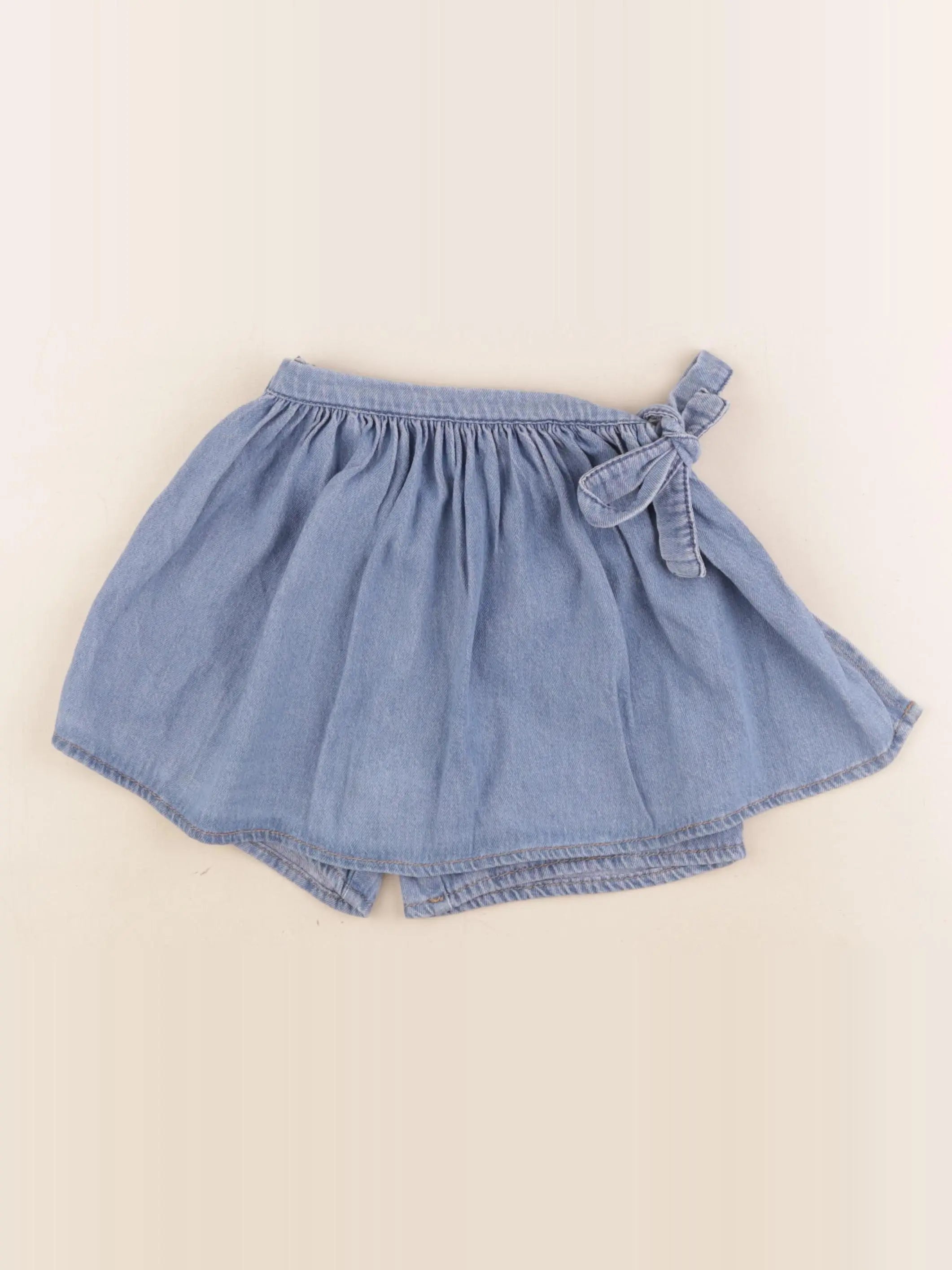 Vertbaudet - jupe short bleu - 5 ans