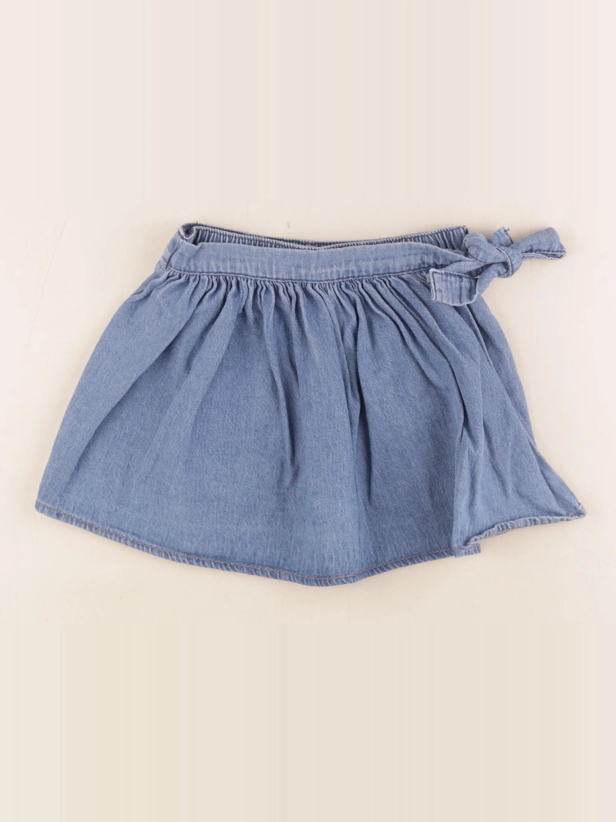 Vertbaudet - jupe short bleu - 6 ans