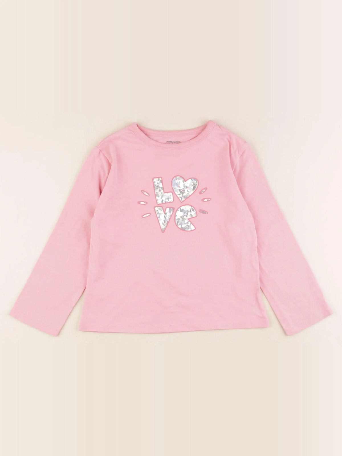 Vertbaudet - tee-shirt rose - 6 ans