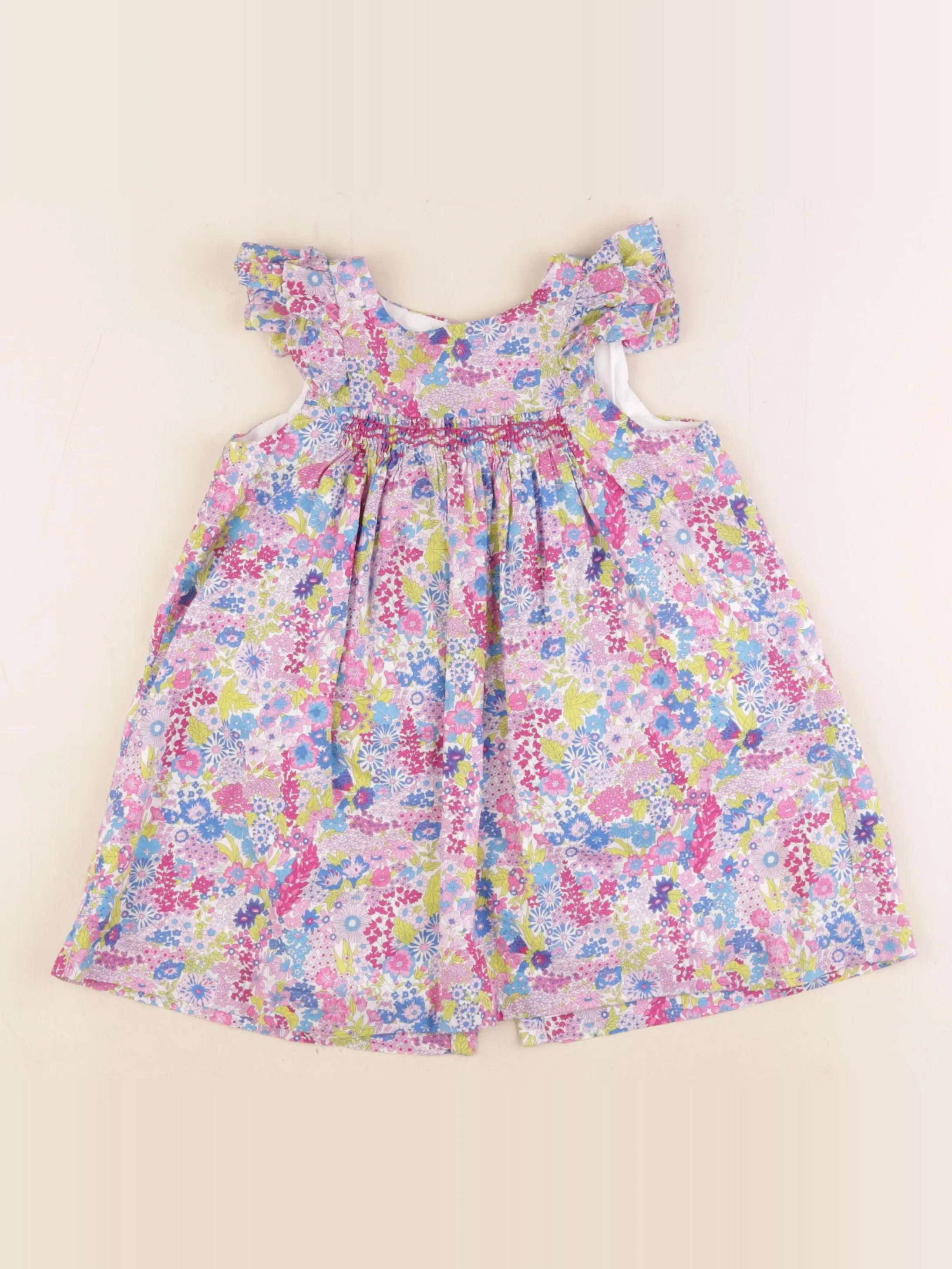 Jacadi - robe liberty multicolore - 2 ans
