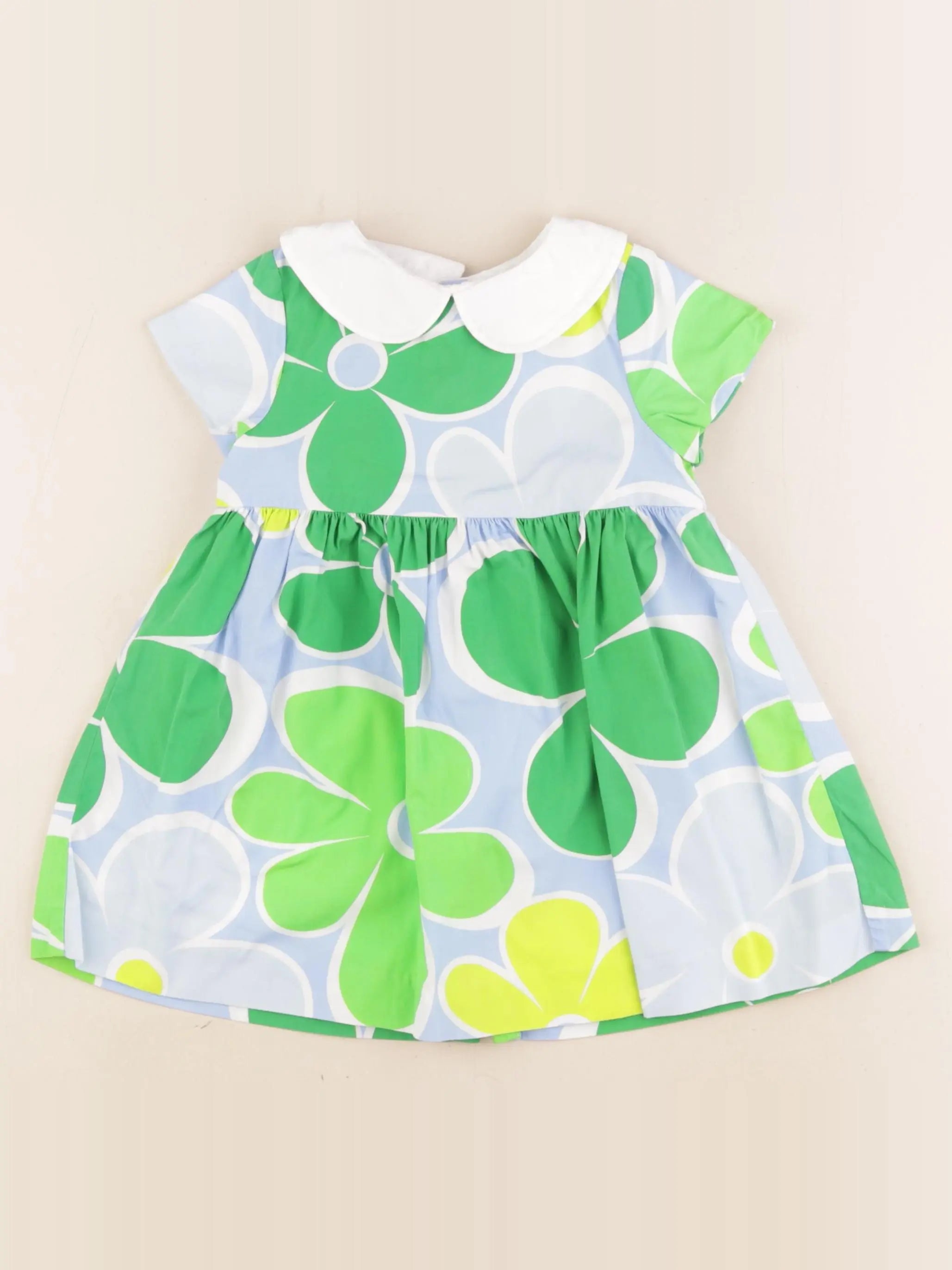 Jacadi - robe bleu, vert - 2 ans