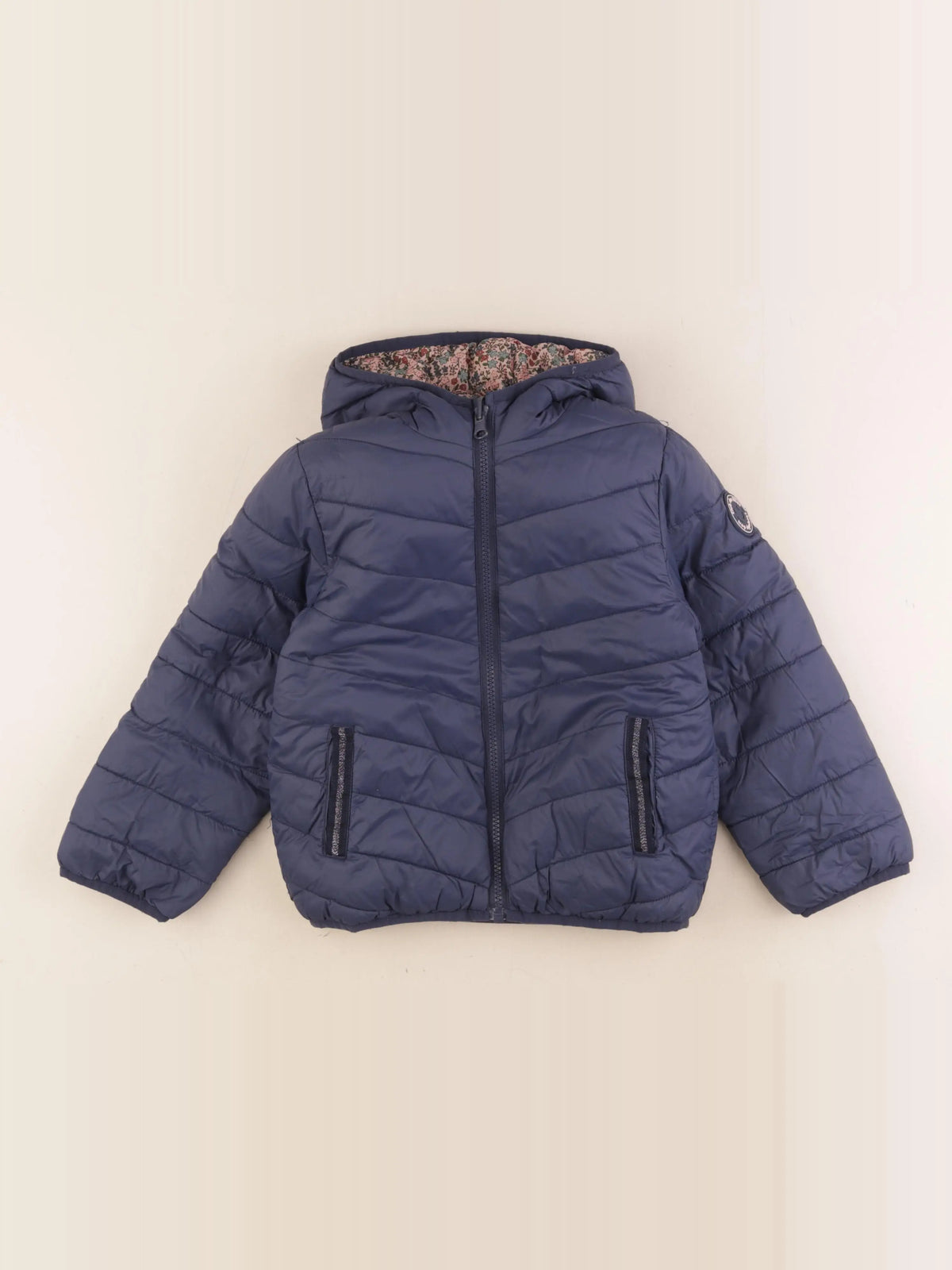Vertbaudet - doudoune bleu - 7 ans