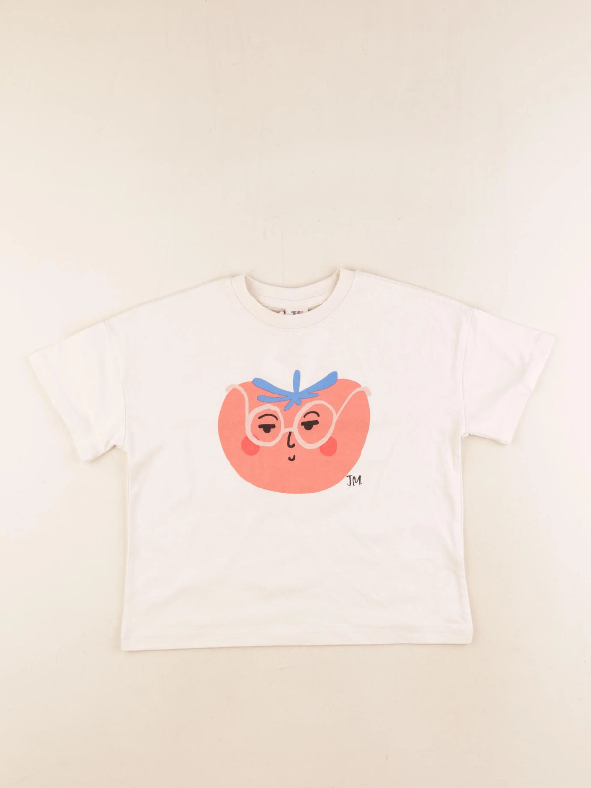 Jellymallow - tee-shirt beige - 4/5 ans