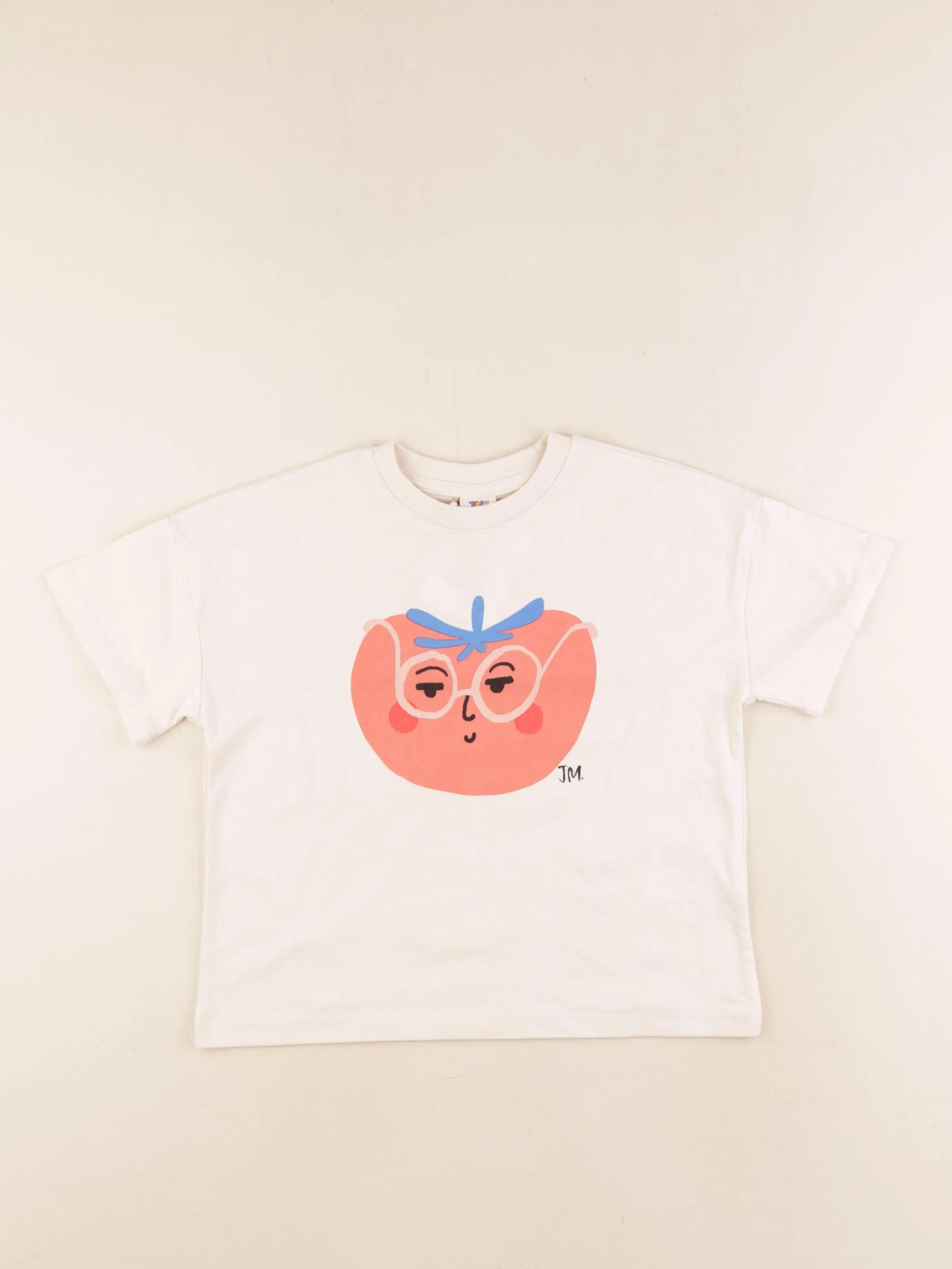 Jellymallow - tee-shirt beige - 4/5 ans