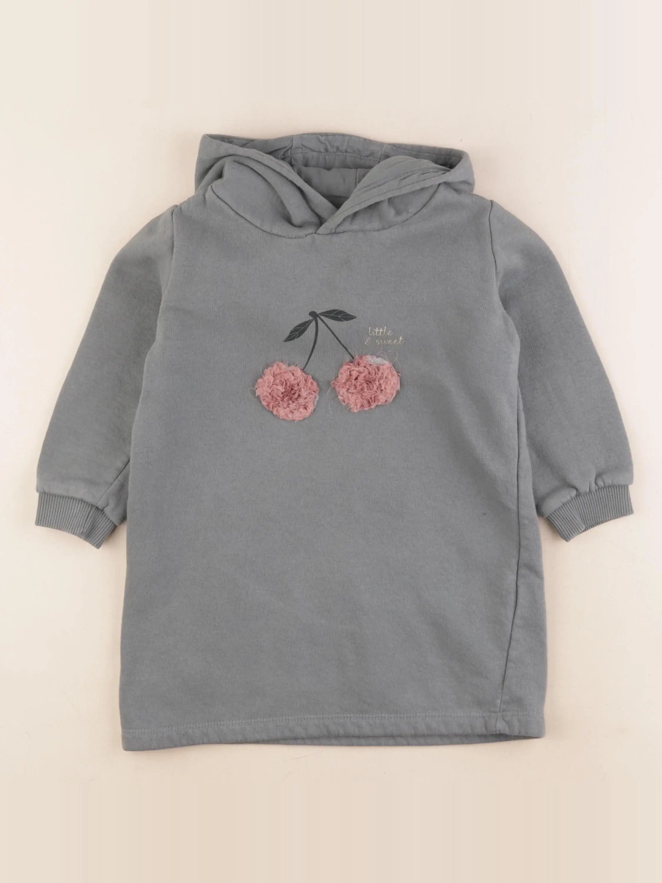 Vertbaudet - robe gris - 4 ans