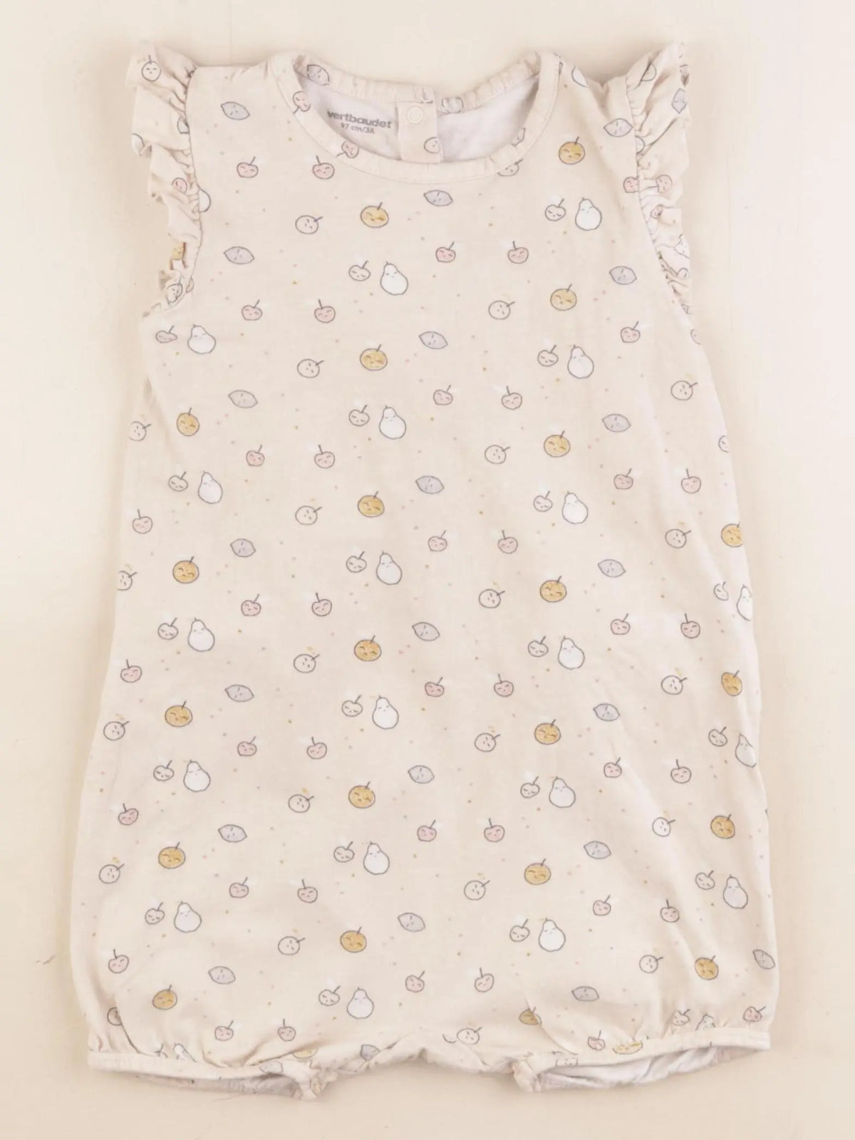 Vertbaudet - pyjama coton beige - 3 ans