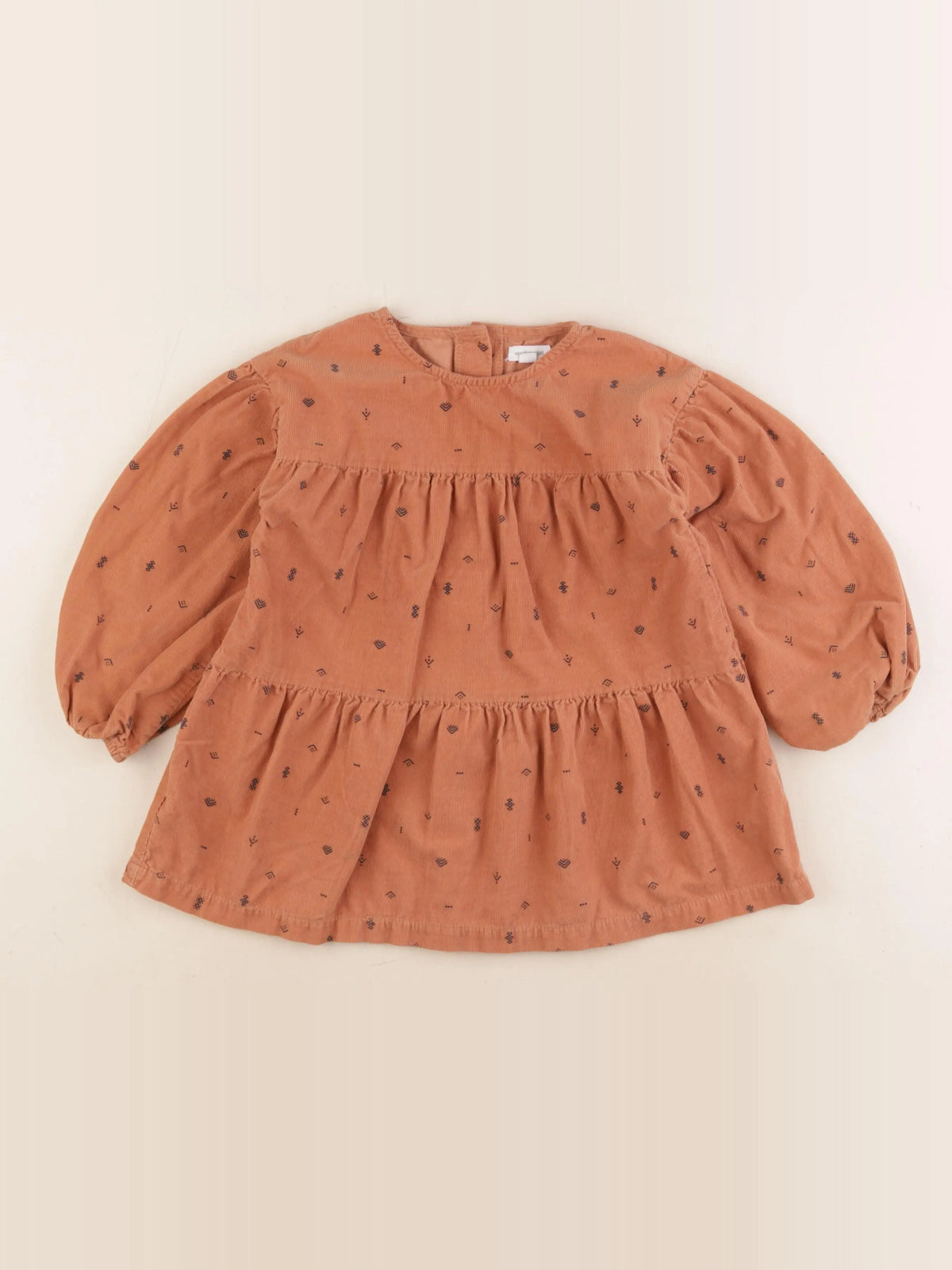Vertbaudet - robe marron - 36 mois