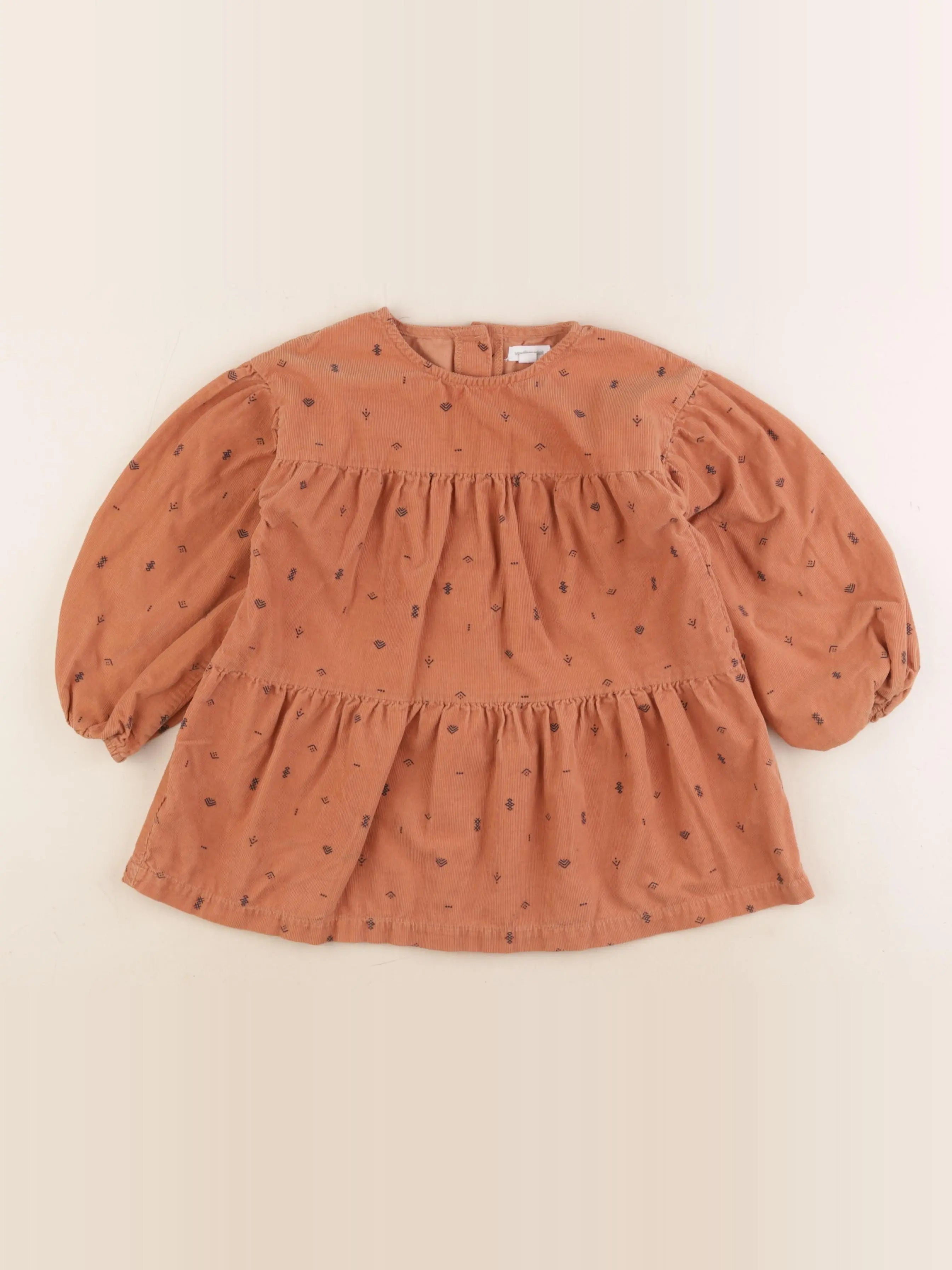 Vertbaudet - robe marron - 36 mois