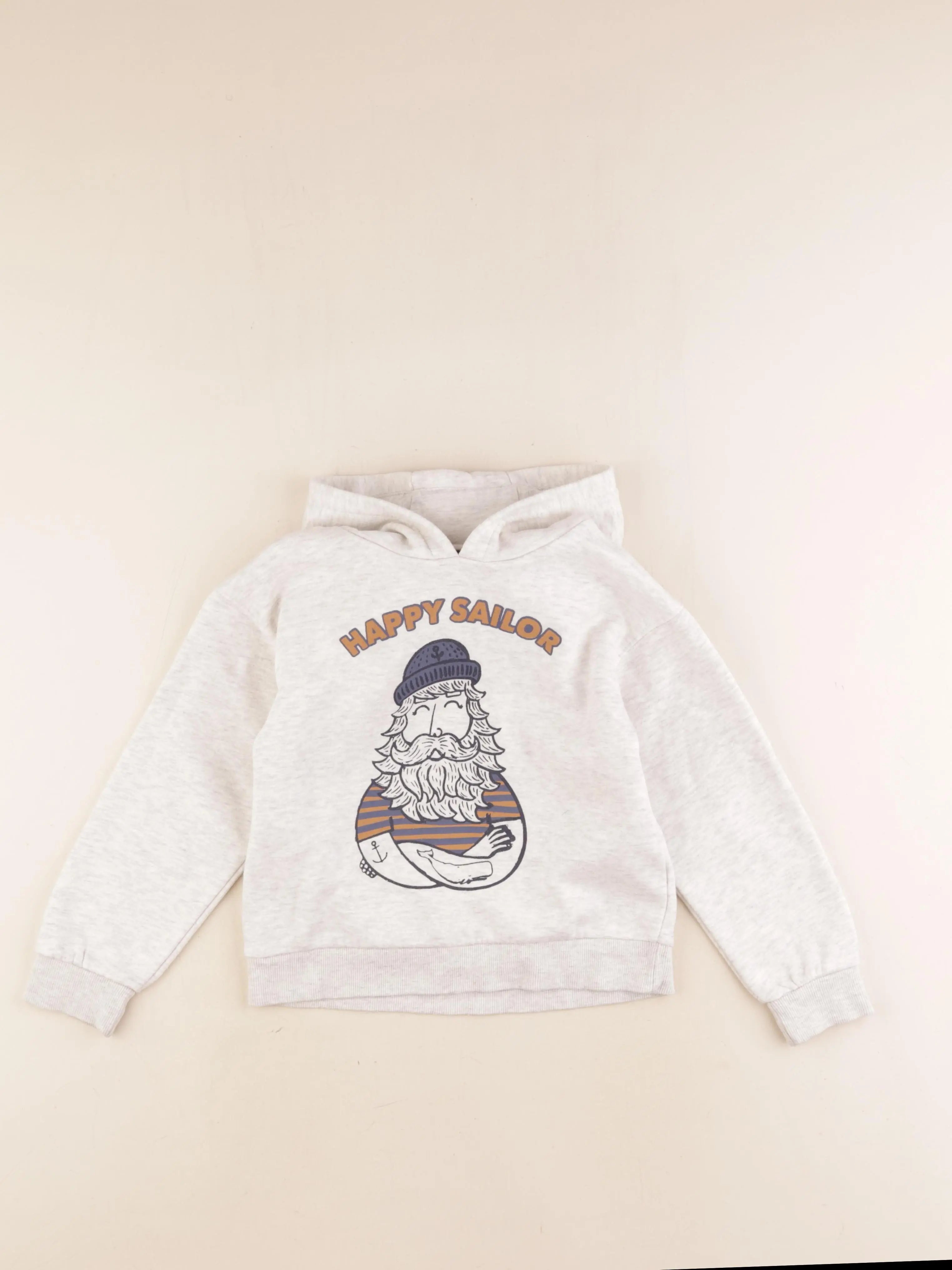Vertbaudet - sweat gris - 6 ans