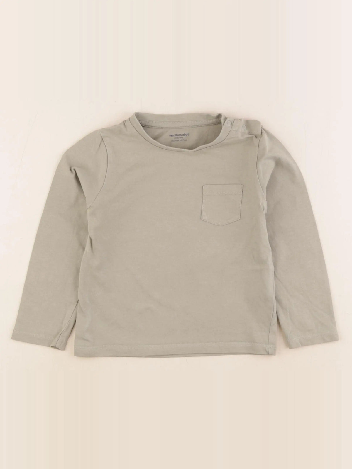 Vertbaudet - tee-shirt vert - 36 mois