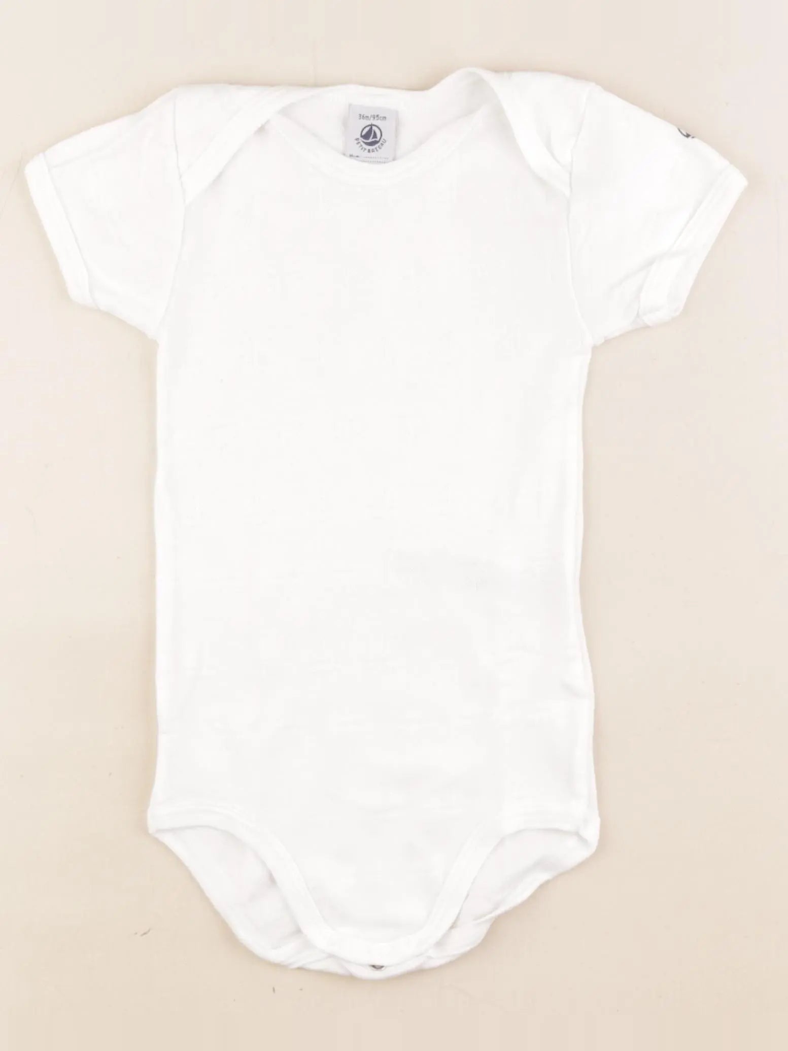 Petit Bateau - body blanc - 36 mois