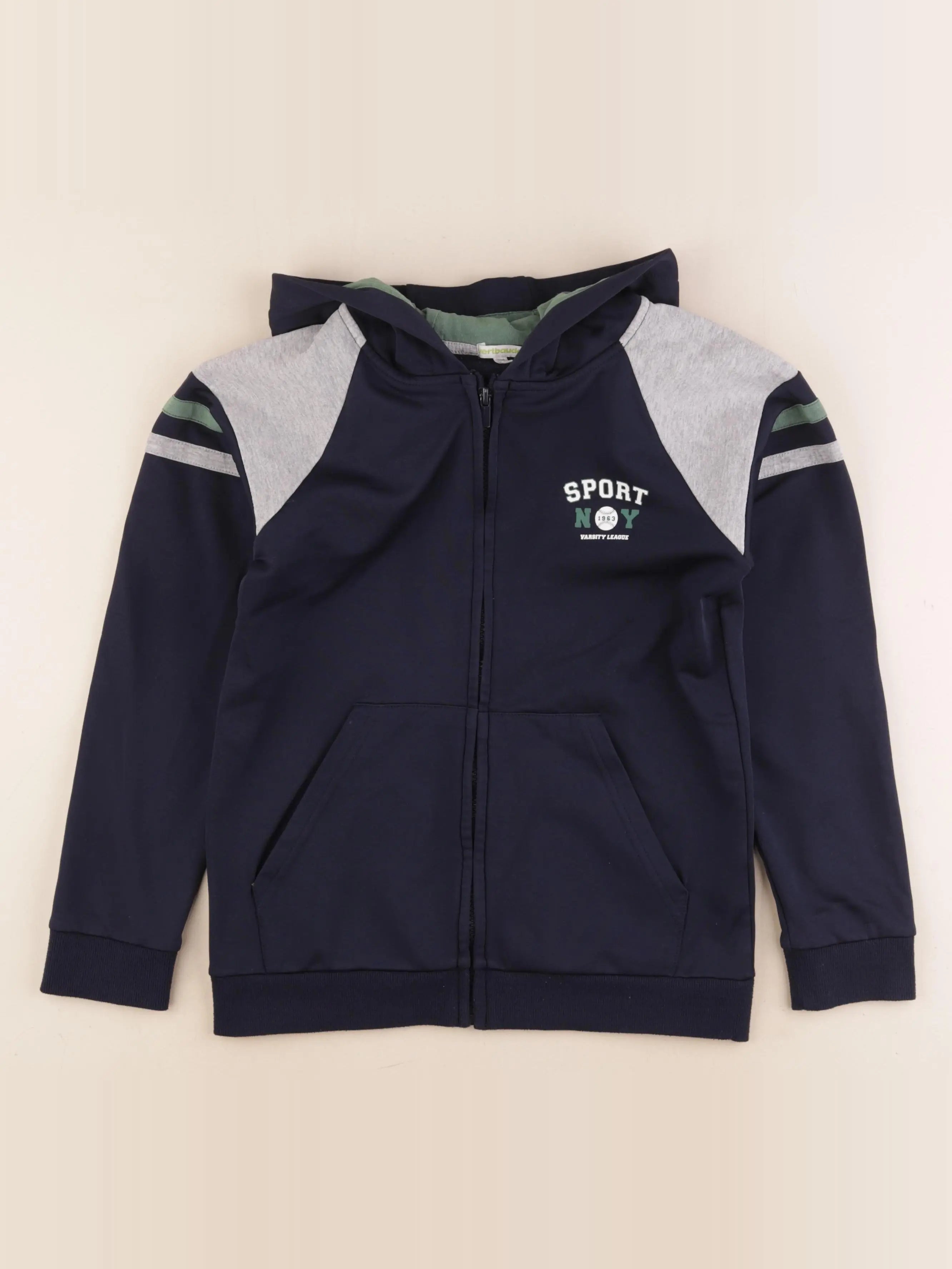Vertbaudet - sweat bleu - 12 ans