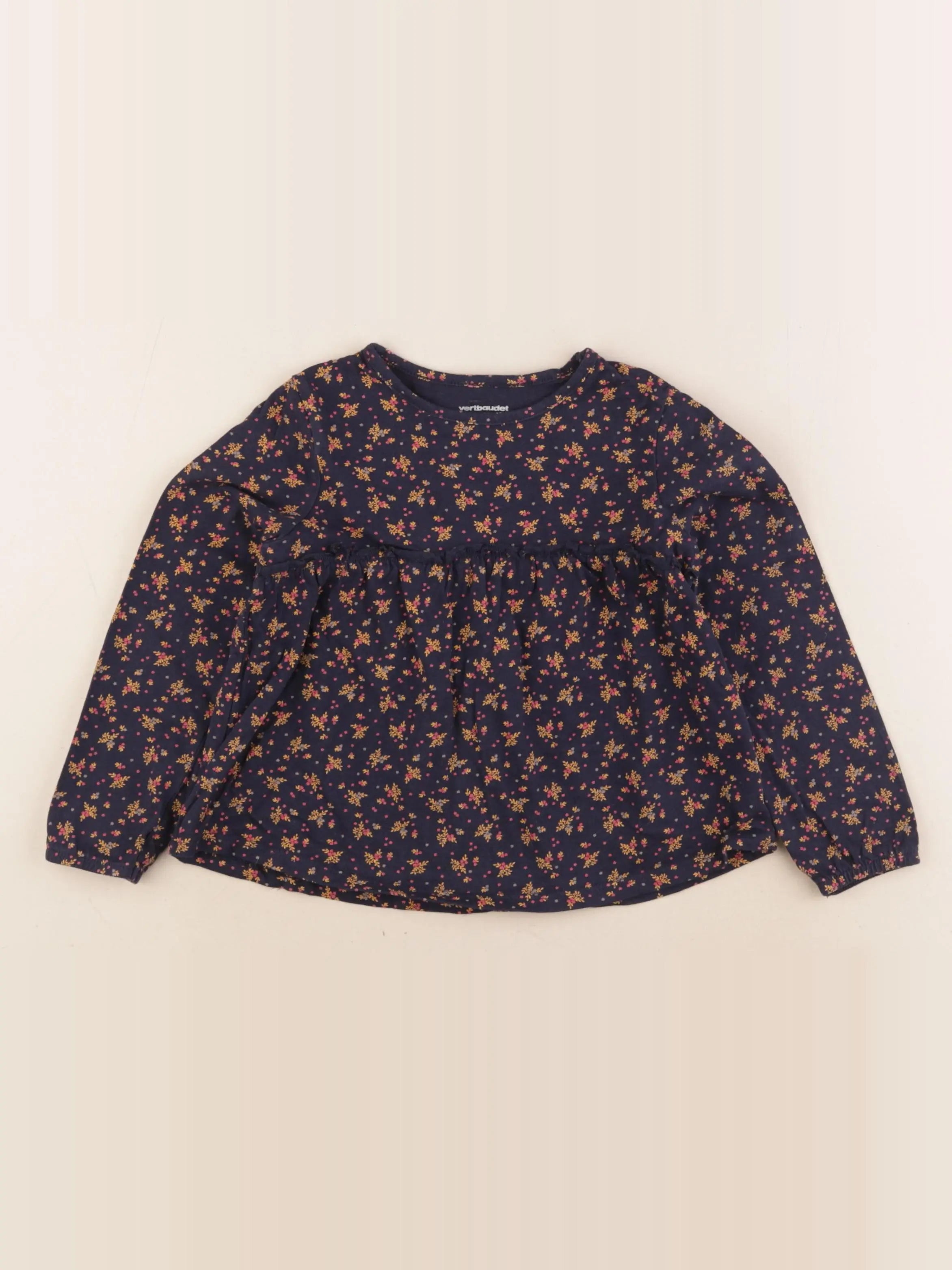 Vertbaudet - tee-shirt bleu - 4 ans