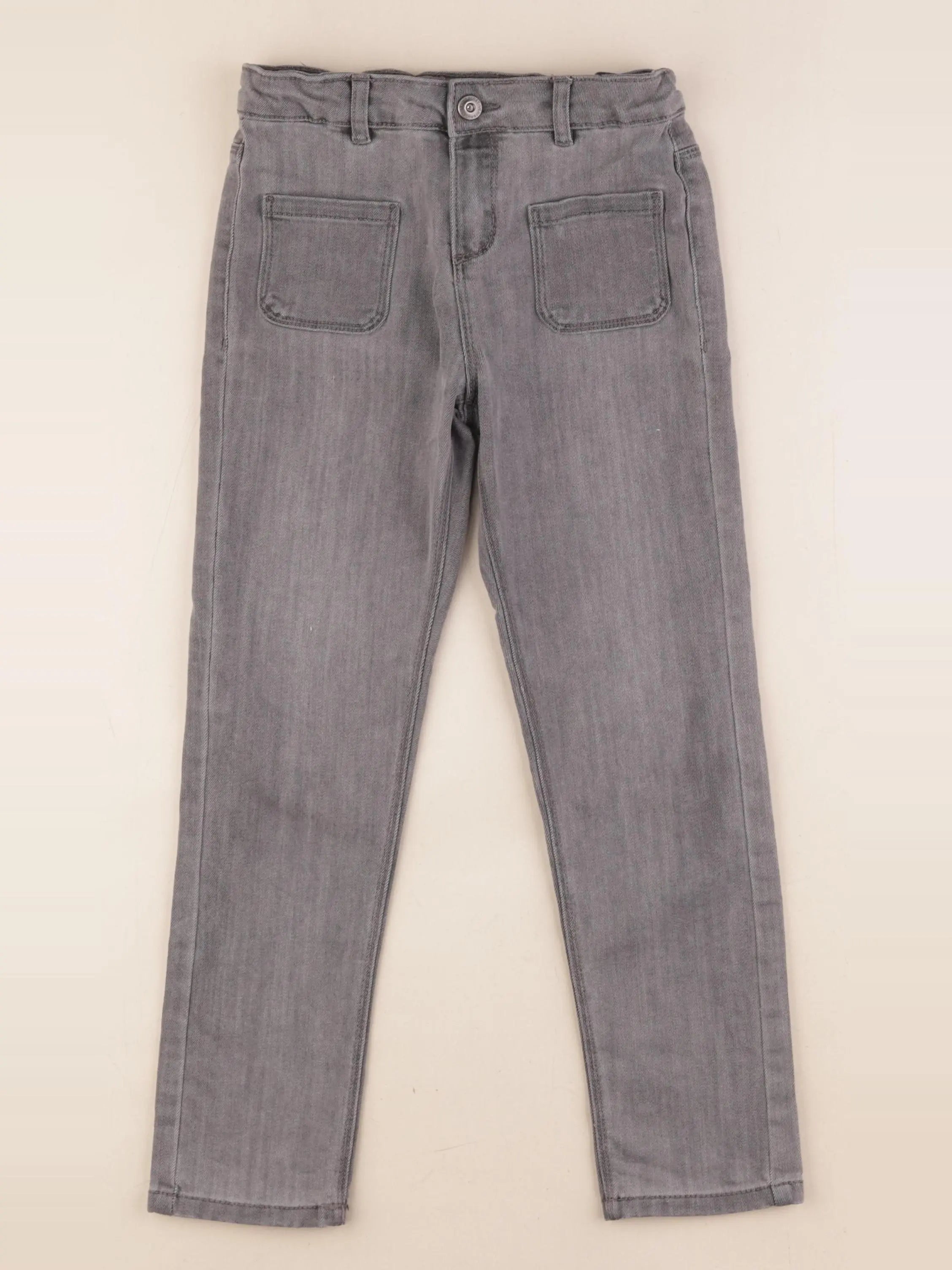 Vertbaudet - jean gris - 8 ans