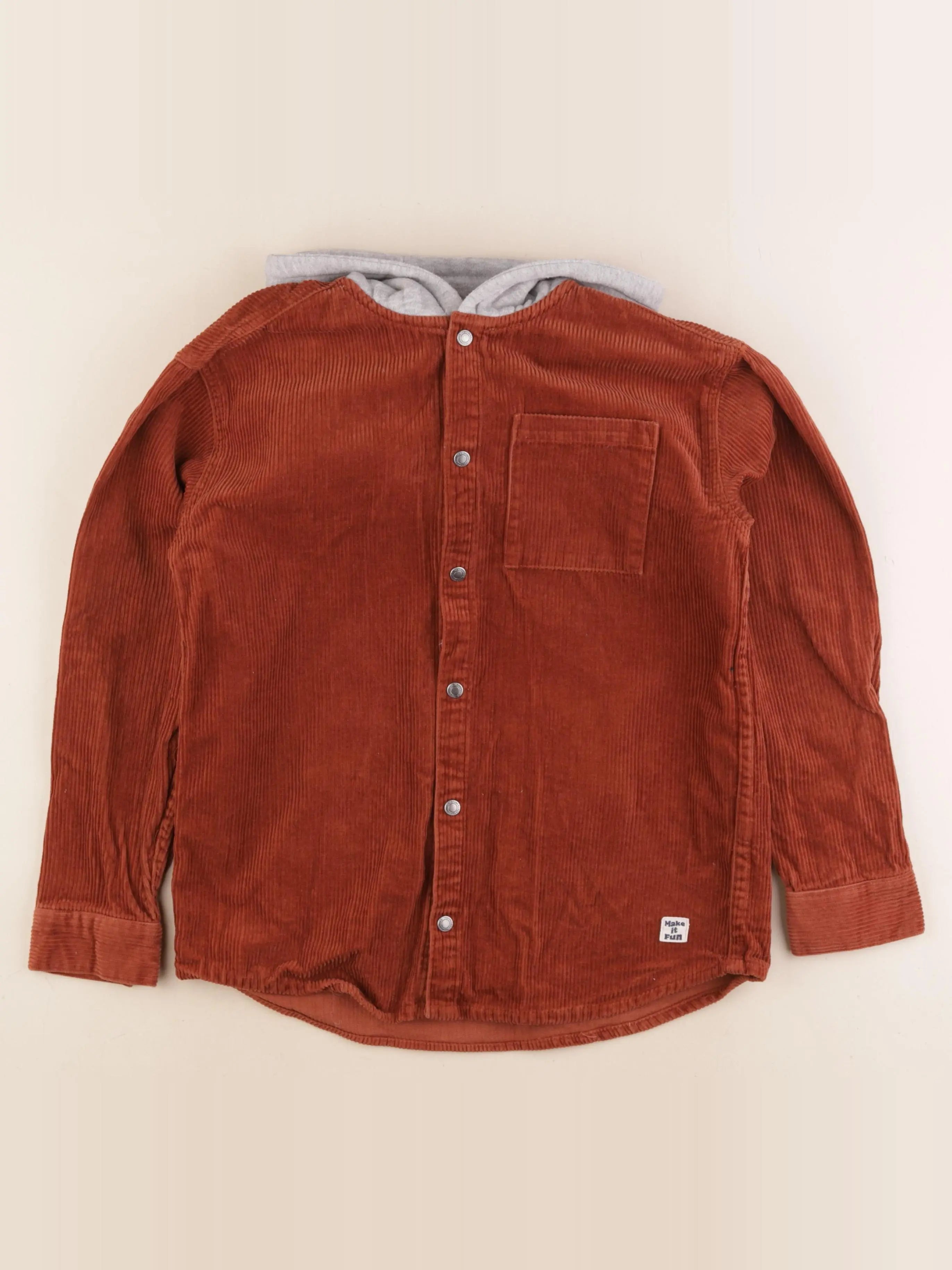 Vertbaudet - chemise marron - 12 ans