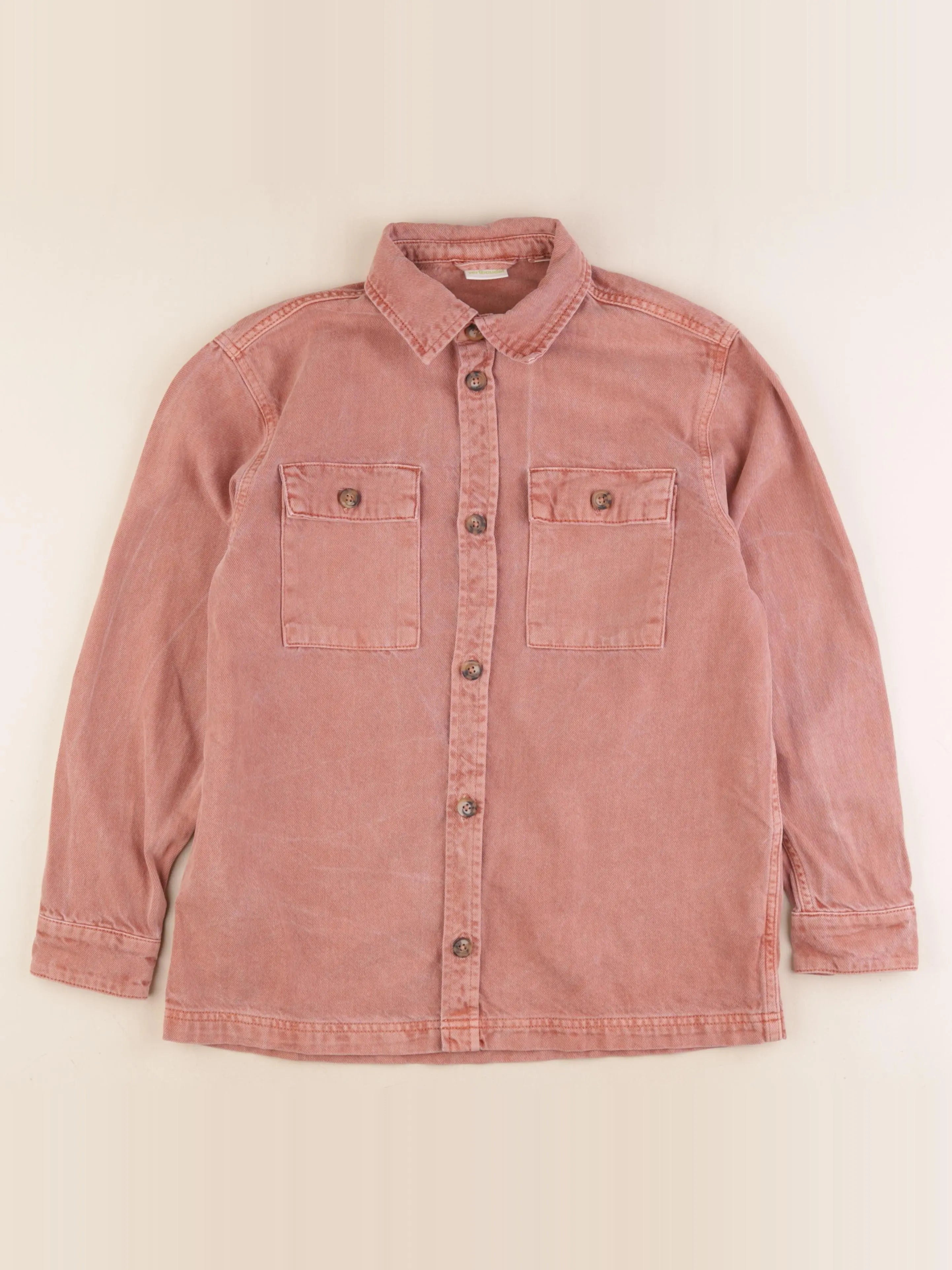 Vertbaudet - chemise marron - 12 ans