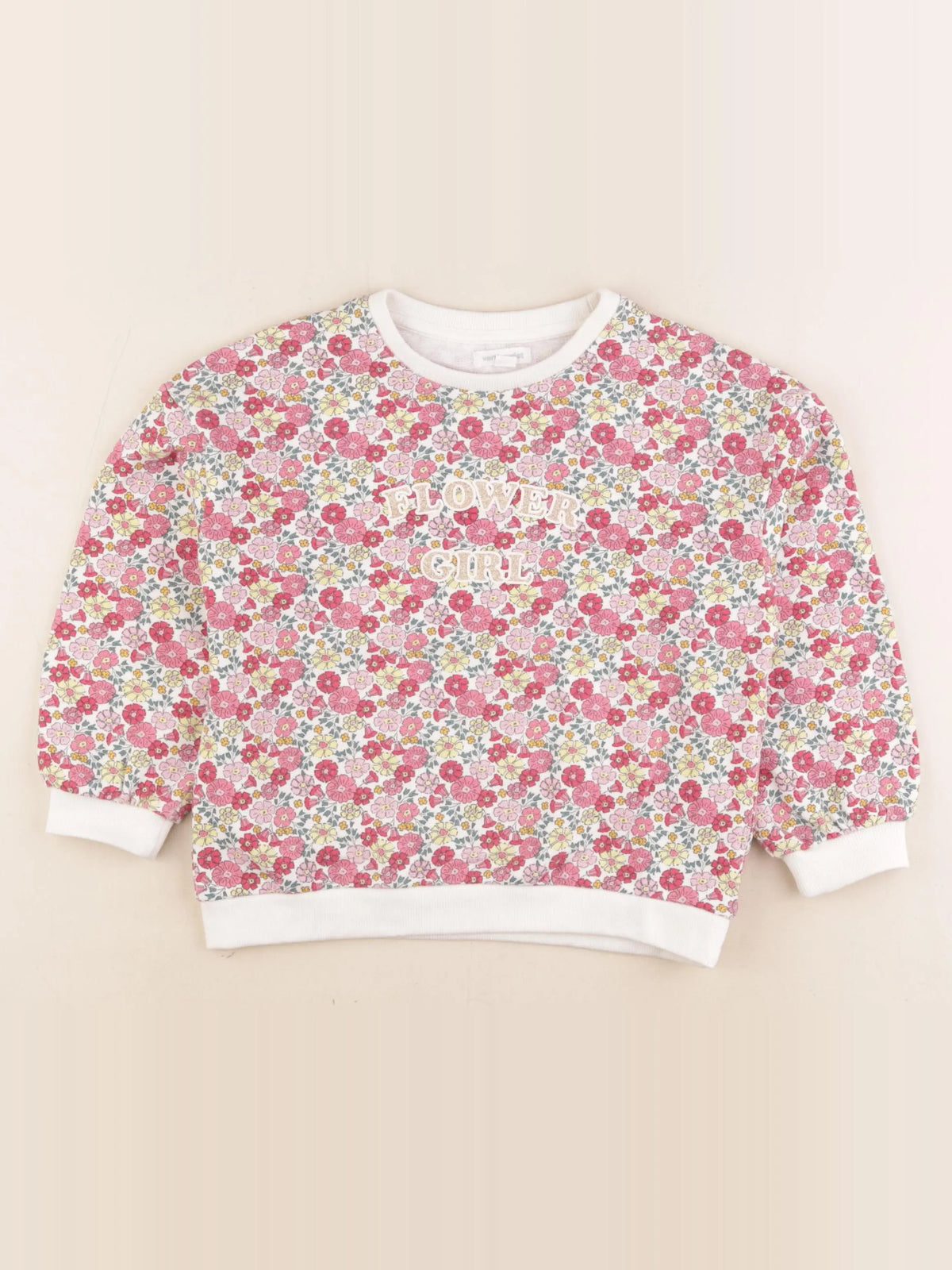Vertbaudet - sweat multicolore - 6 ans