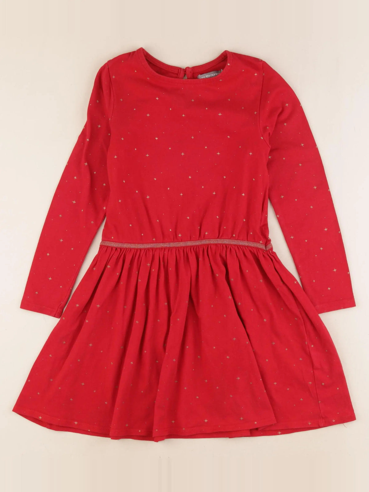 Vertbaudet - robe rouge - 7 ans