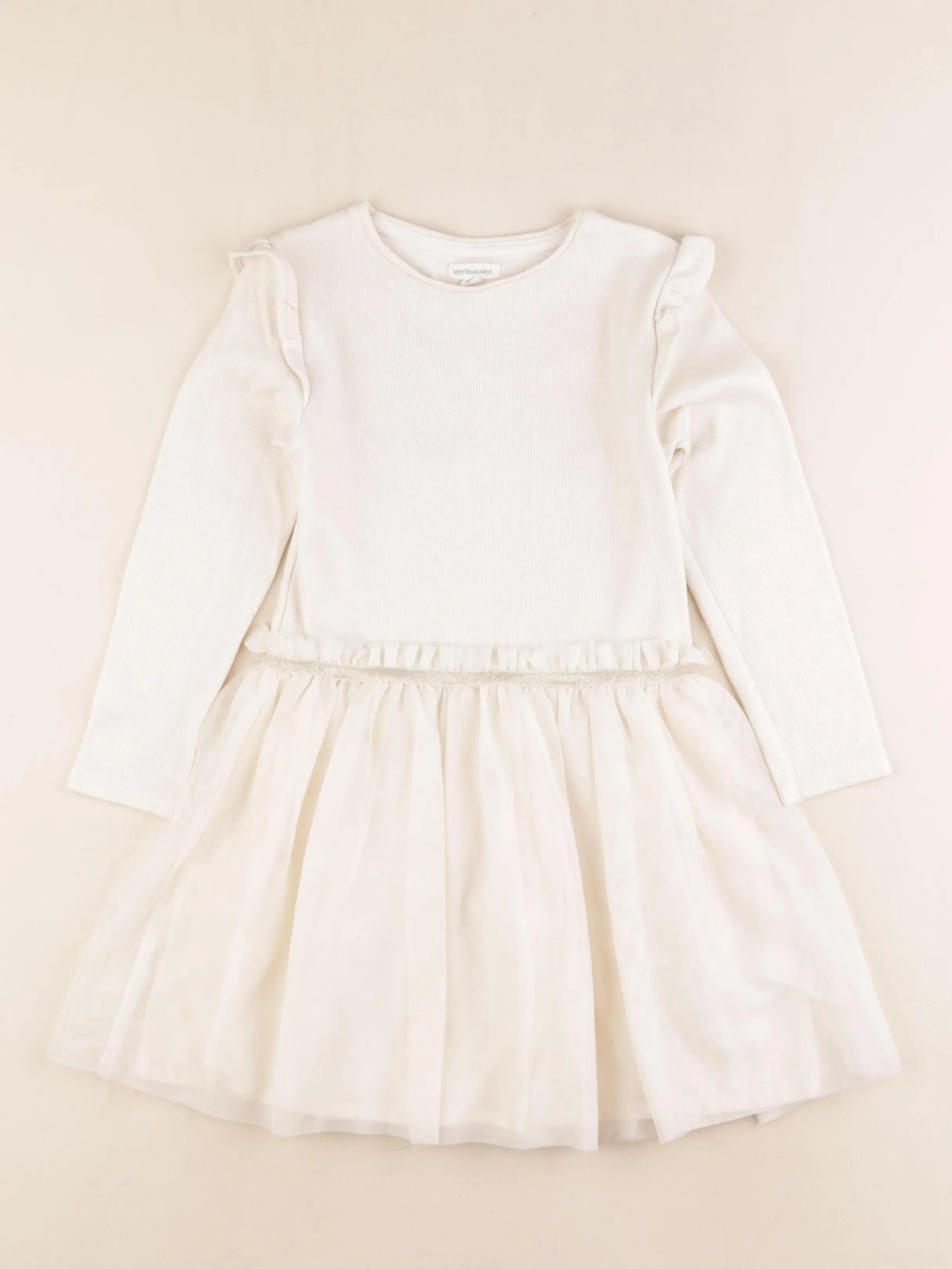 Vertbaudet - robe blanc - 6 ans