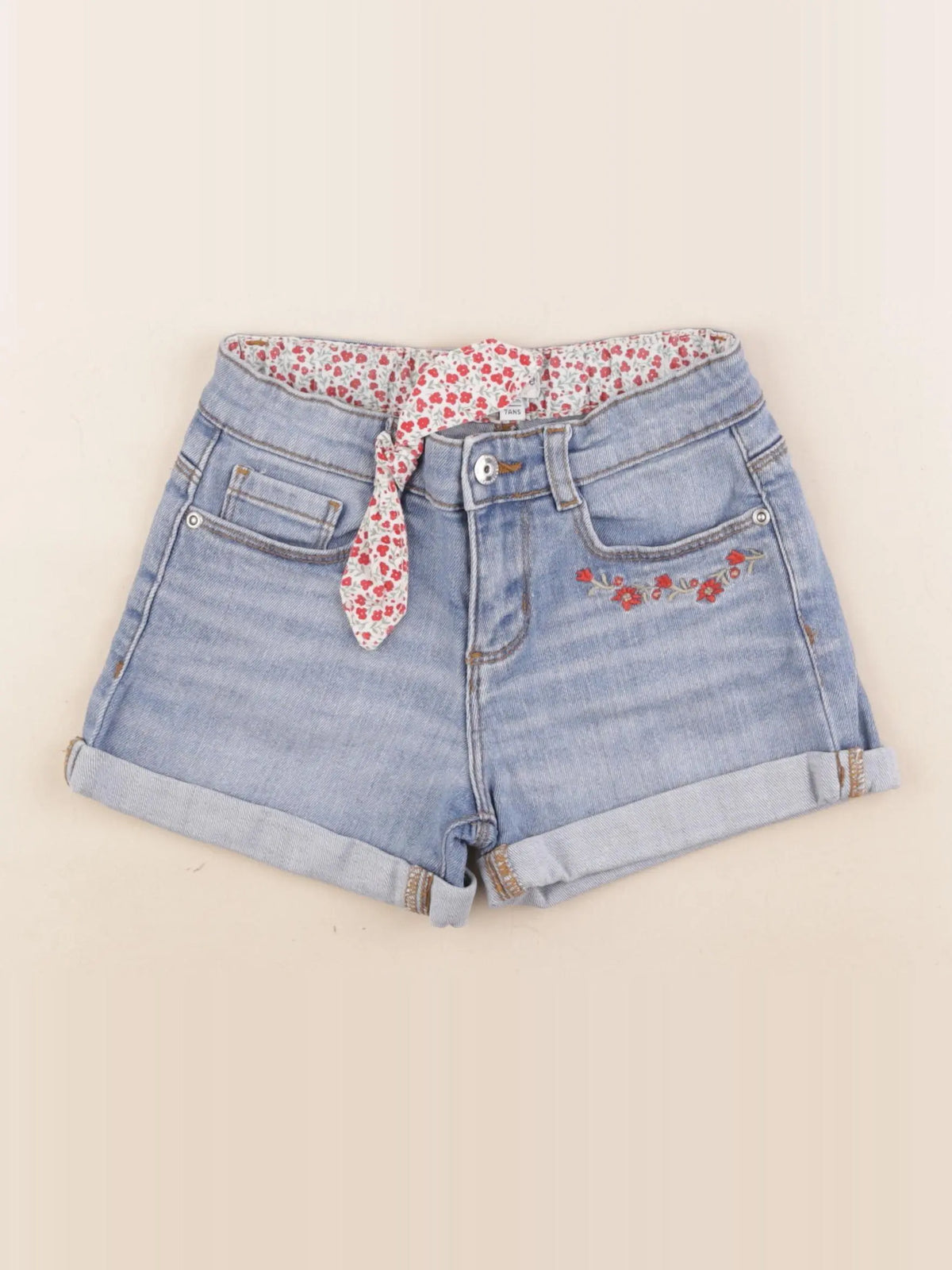 Vertbaudet - short bleu - 7 ans