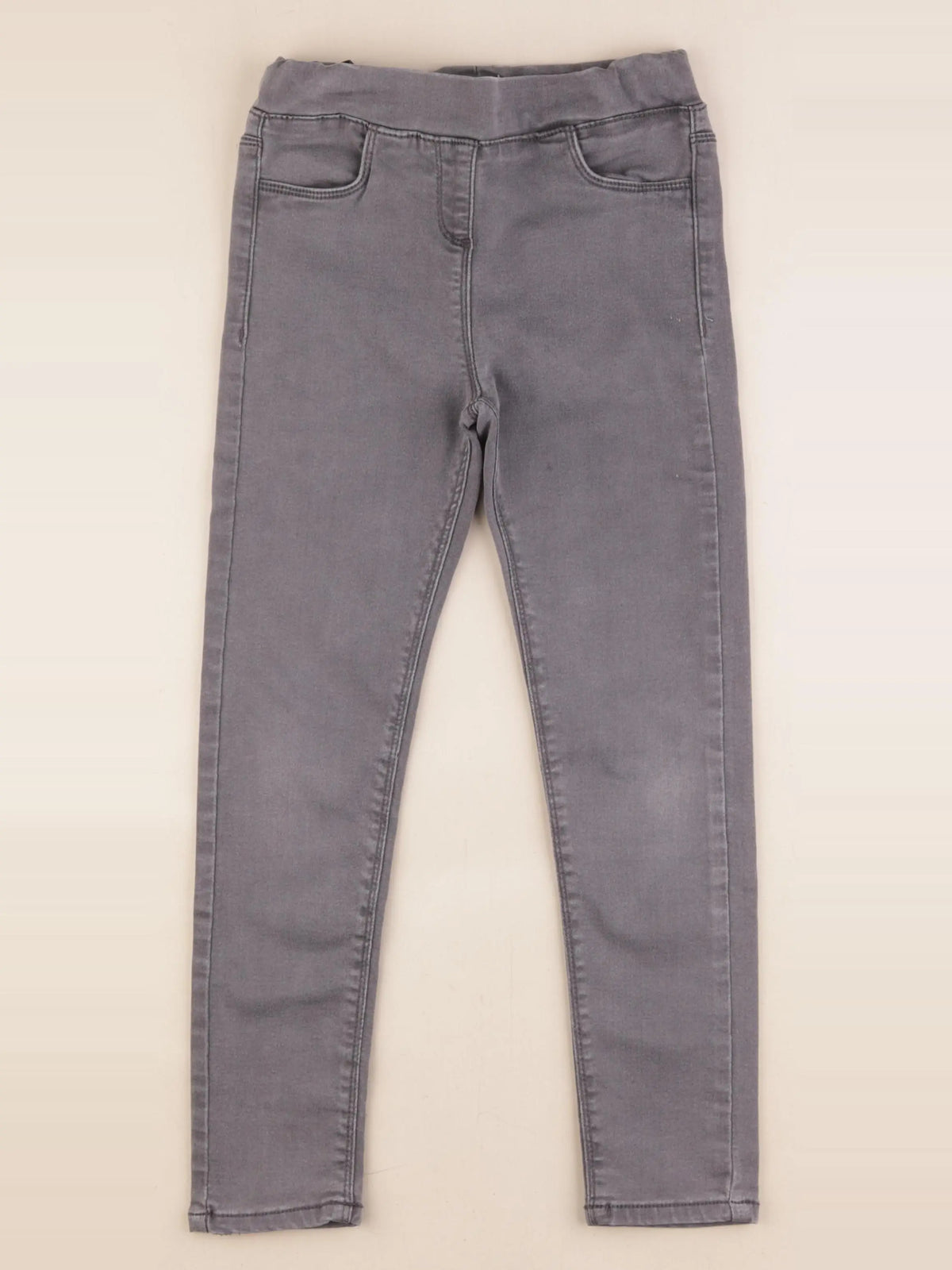 Vertbaudet - jegging gris - 8 ans