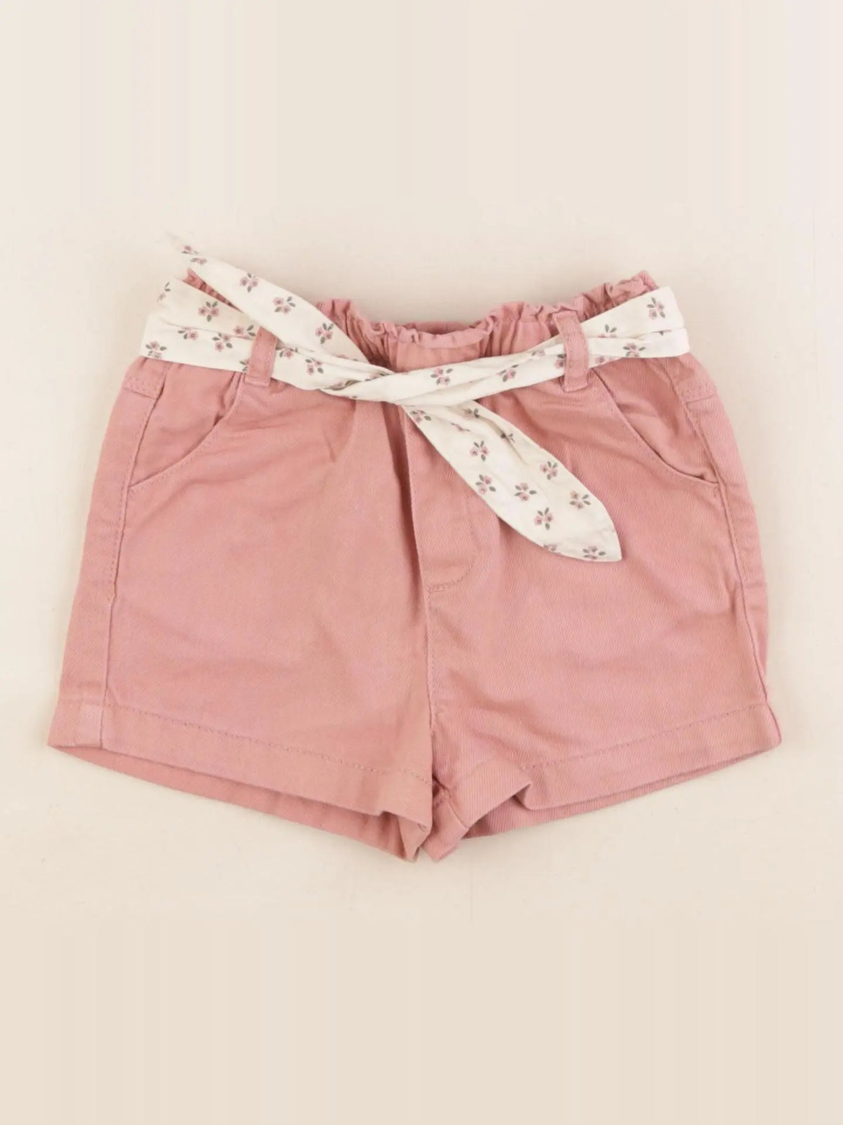 Vertbaudet - short rose - 24 mois