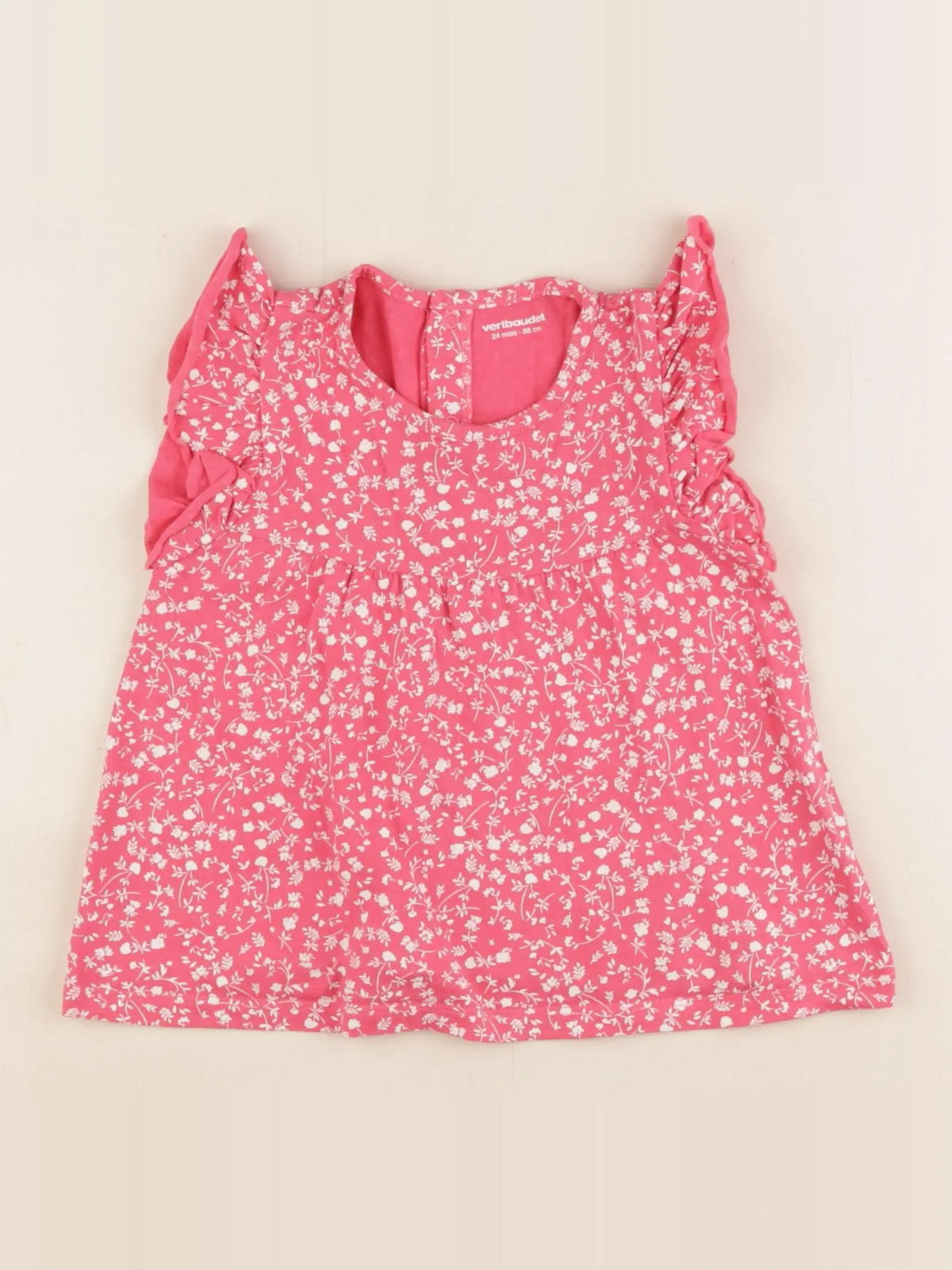 Vertbaudet - tee-shirt rose - 24 mois