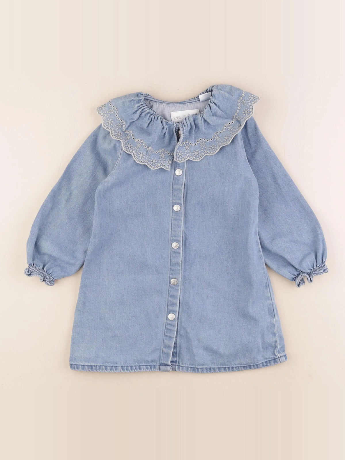 Zara - robe bleu - 3 ans