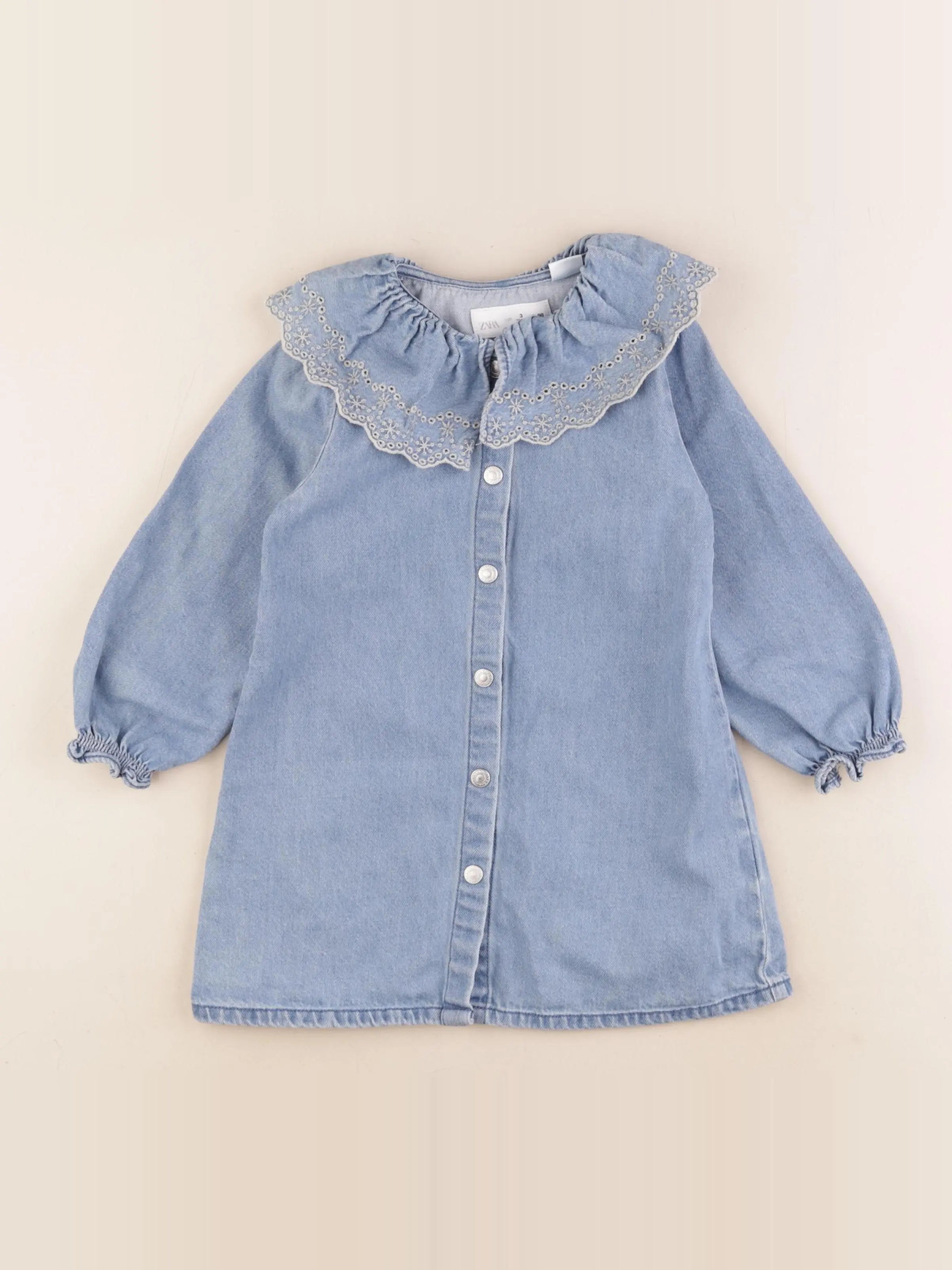 Zara - robe bleu - 3 ans