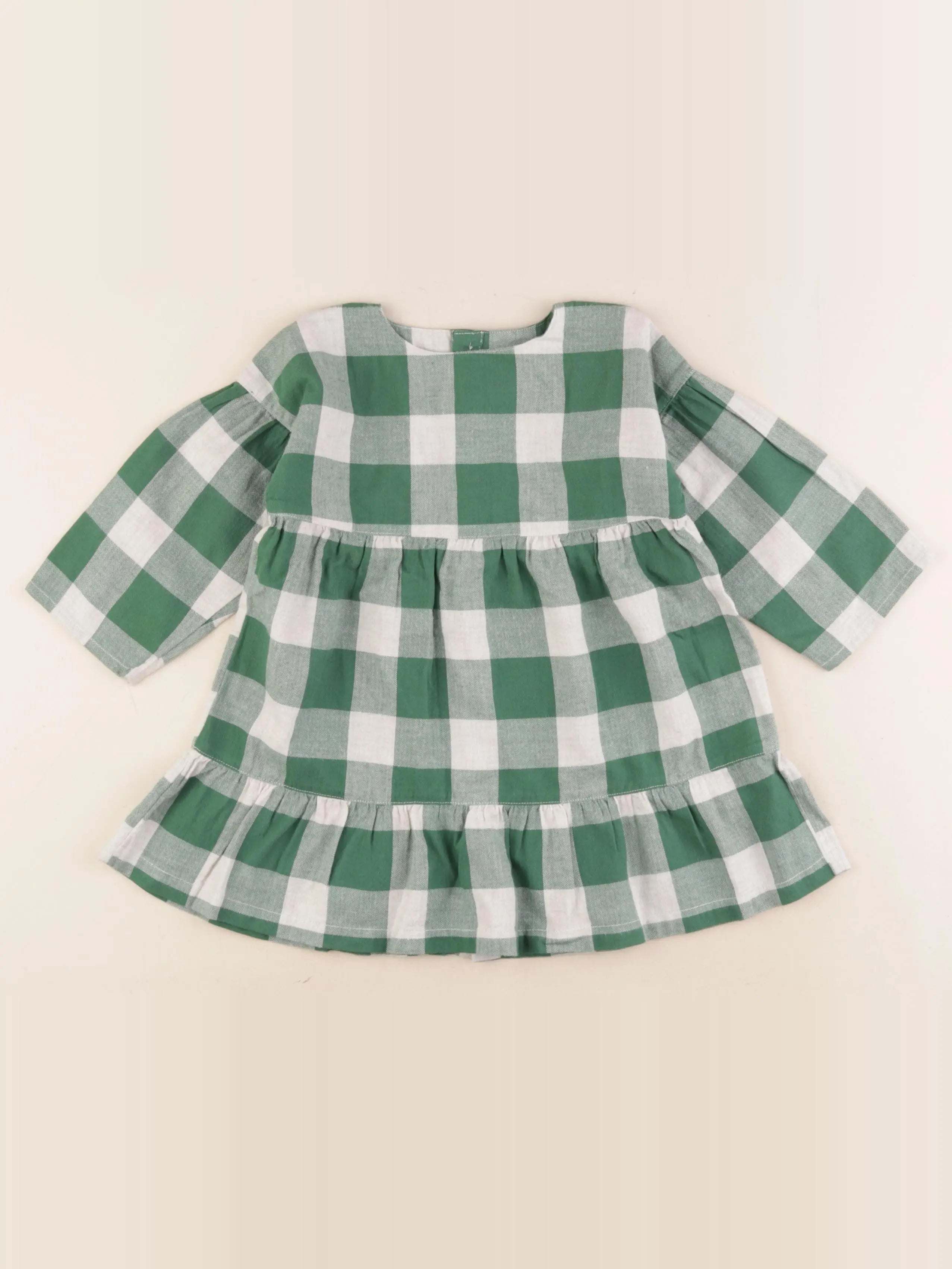 Petit Bateau - robe vert - 18 mois