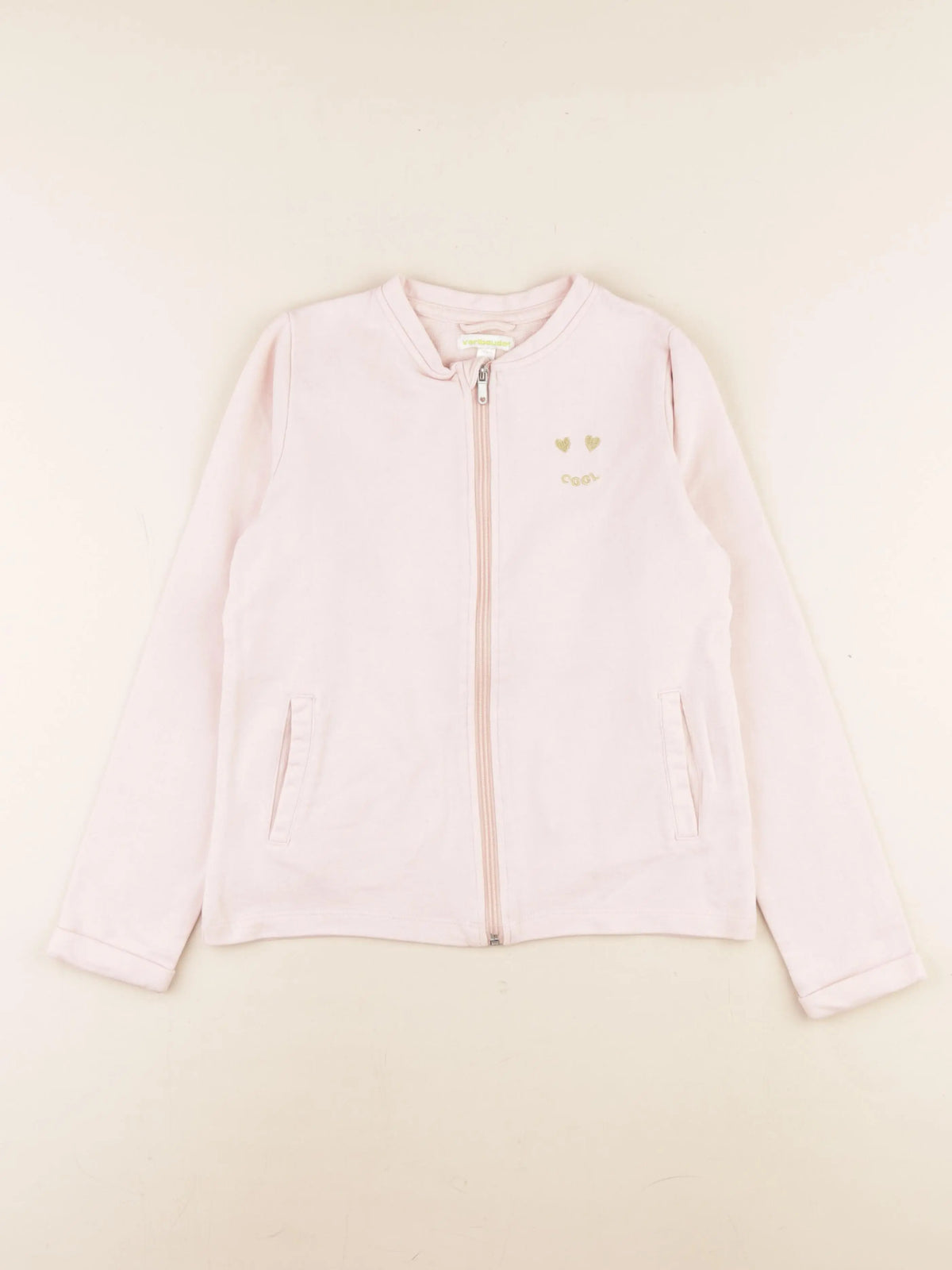 Vertbaudet - sweat rose - 10 ans