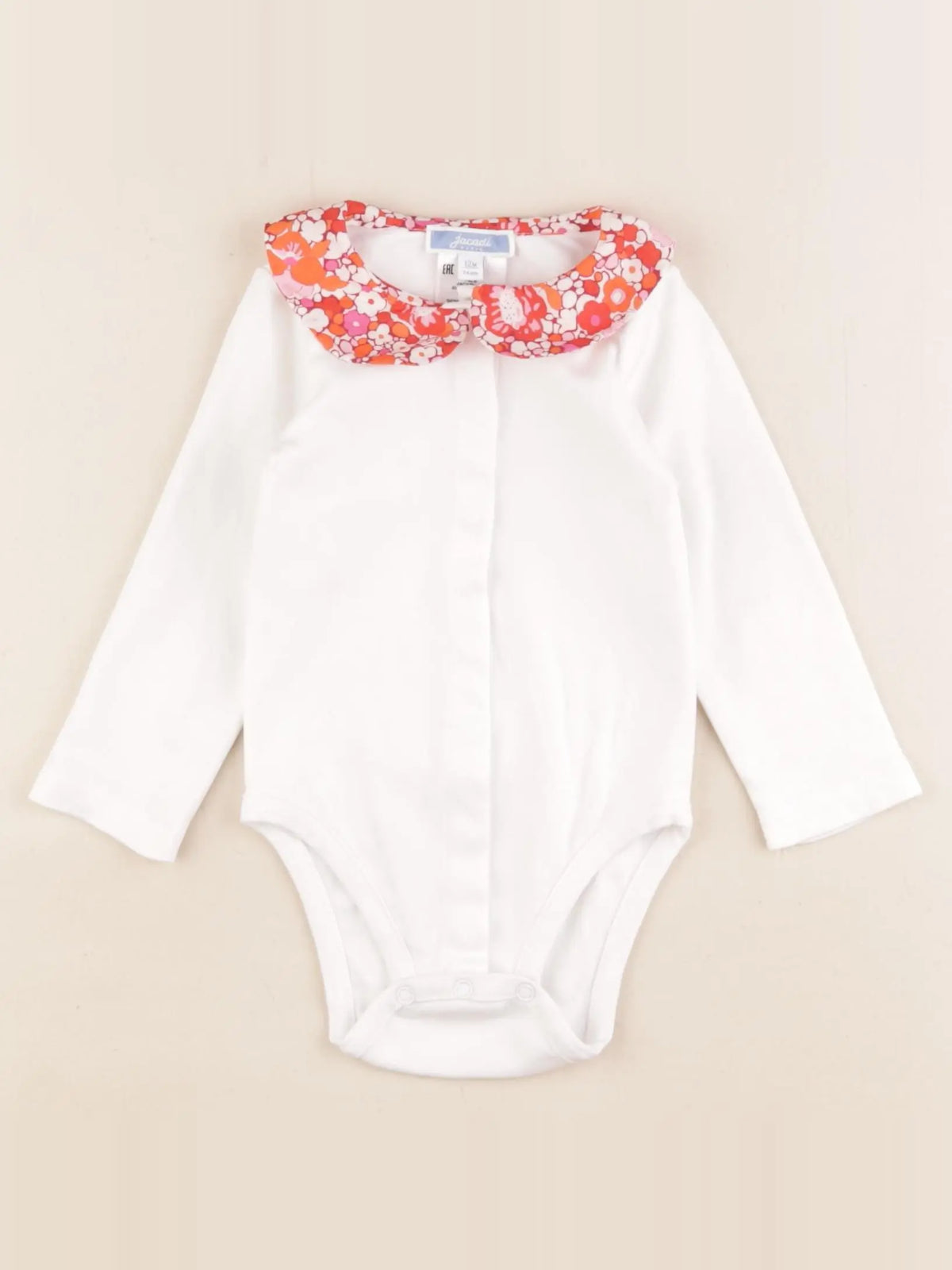 Jacadi - body liberty blanc - 12 mois